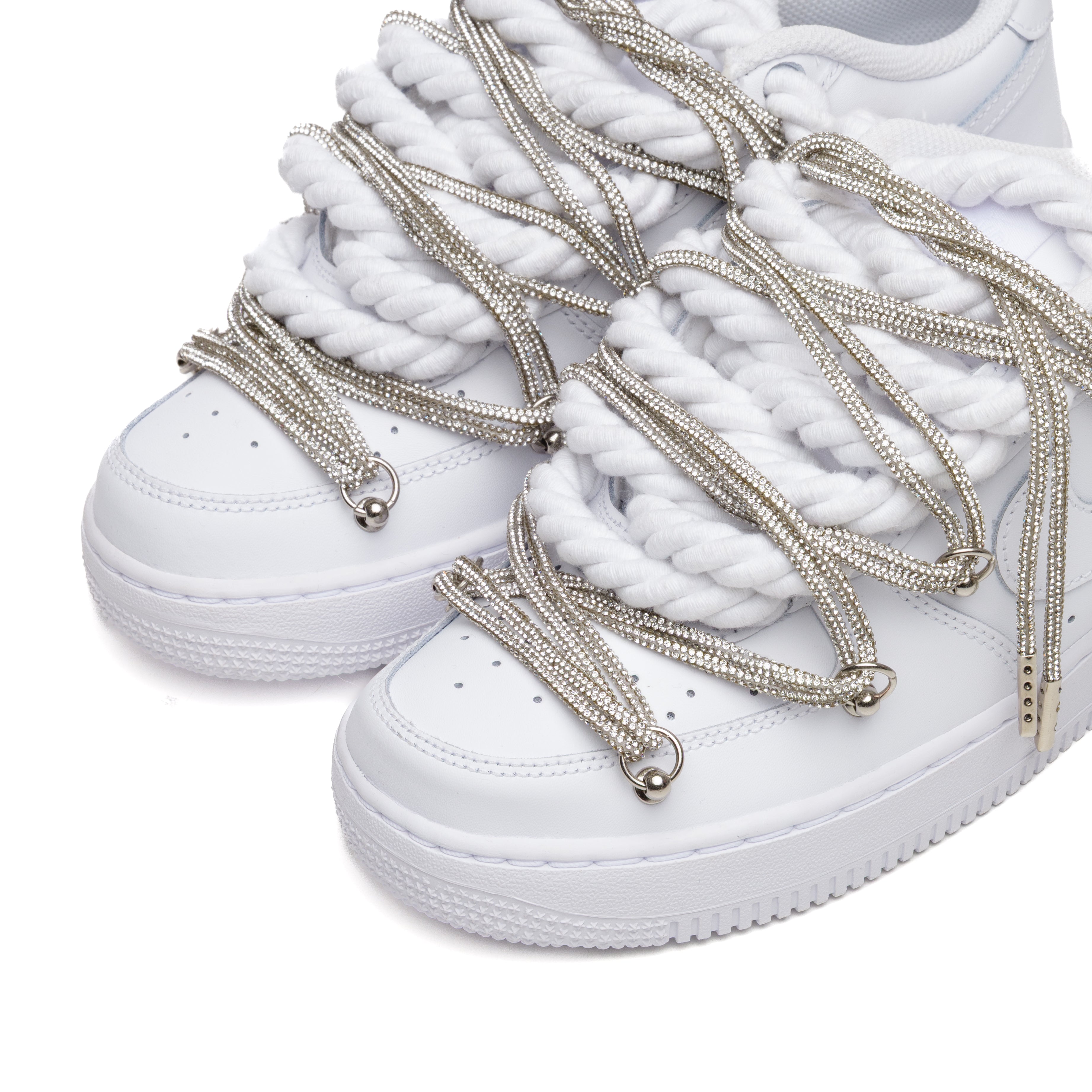 Nike Air Force Rope Laces Swarovski Dual