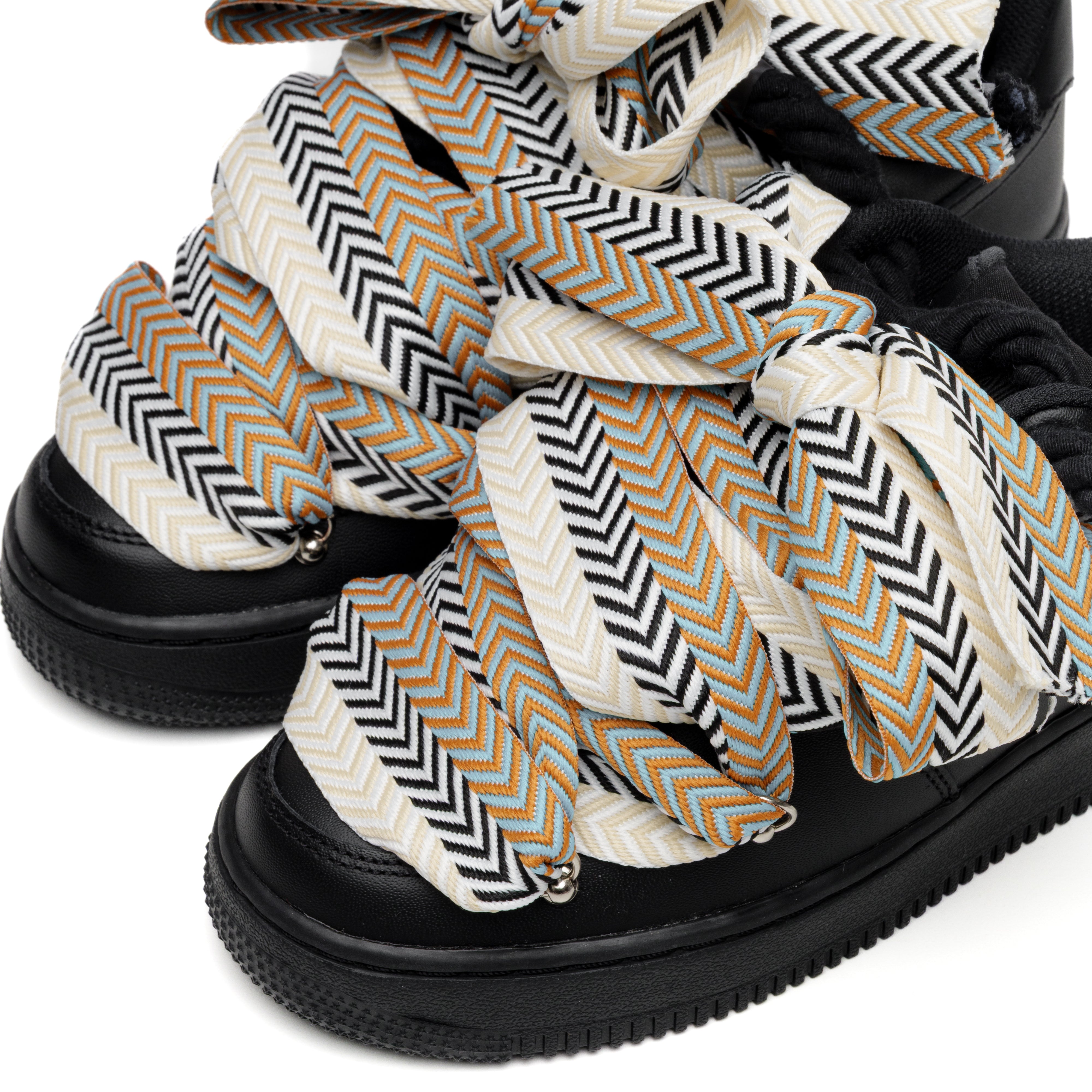 Nike Air Force 1 Black Rope Lanvin "Desert Weave"