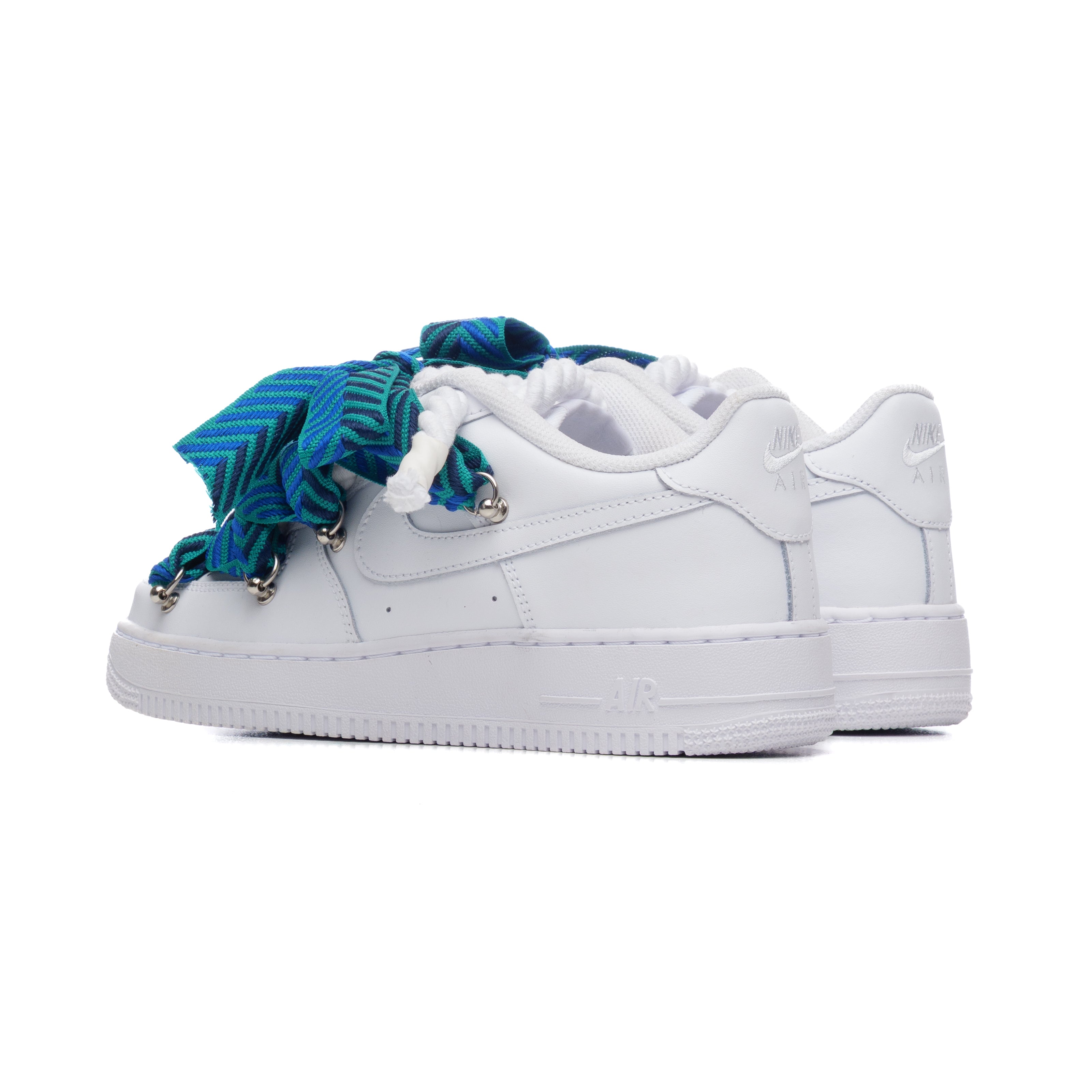 NIKE AIR FORCE ROPE TRIPLE MOOD VERT PÉTROLE LANVIN