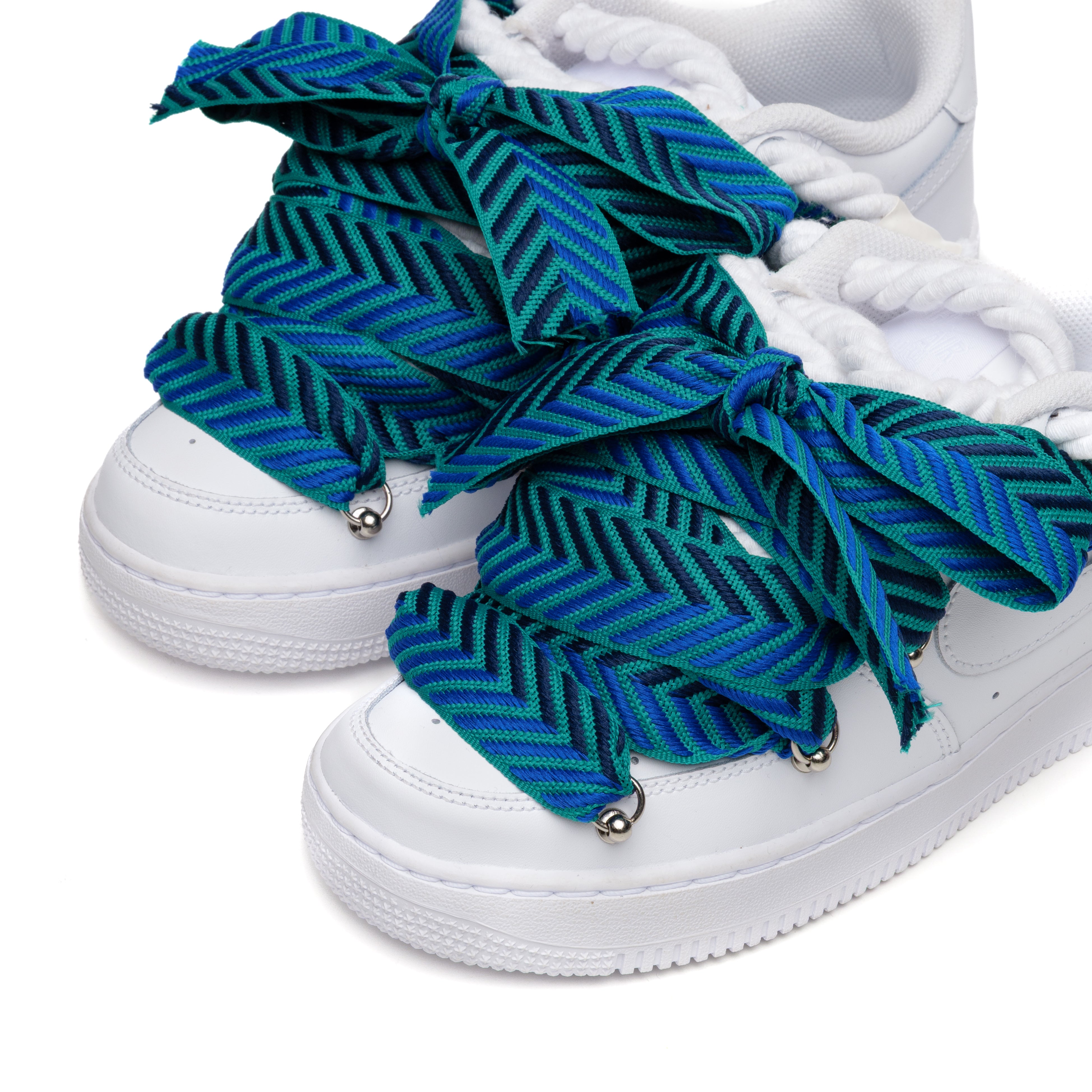 NIKE AIR FORCE ROPE TRIPLE MOOD VERT PÉTROLE LANVIN