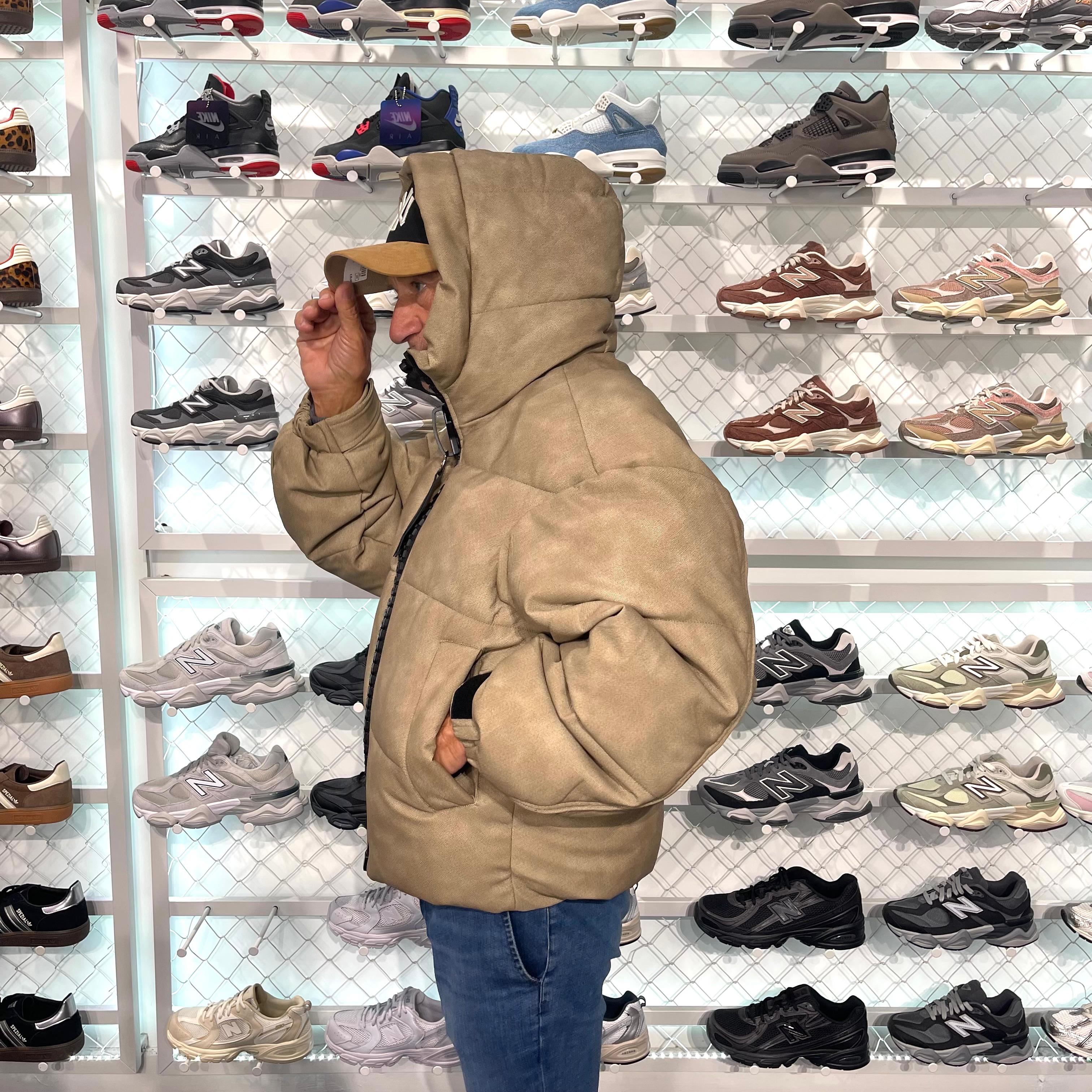 Just Rebel Puffer Jacket – Desert Sand Edition