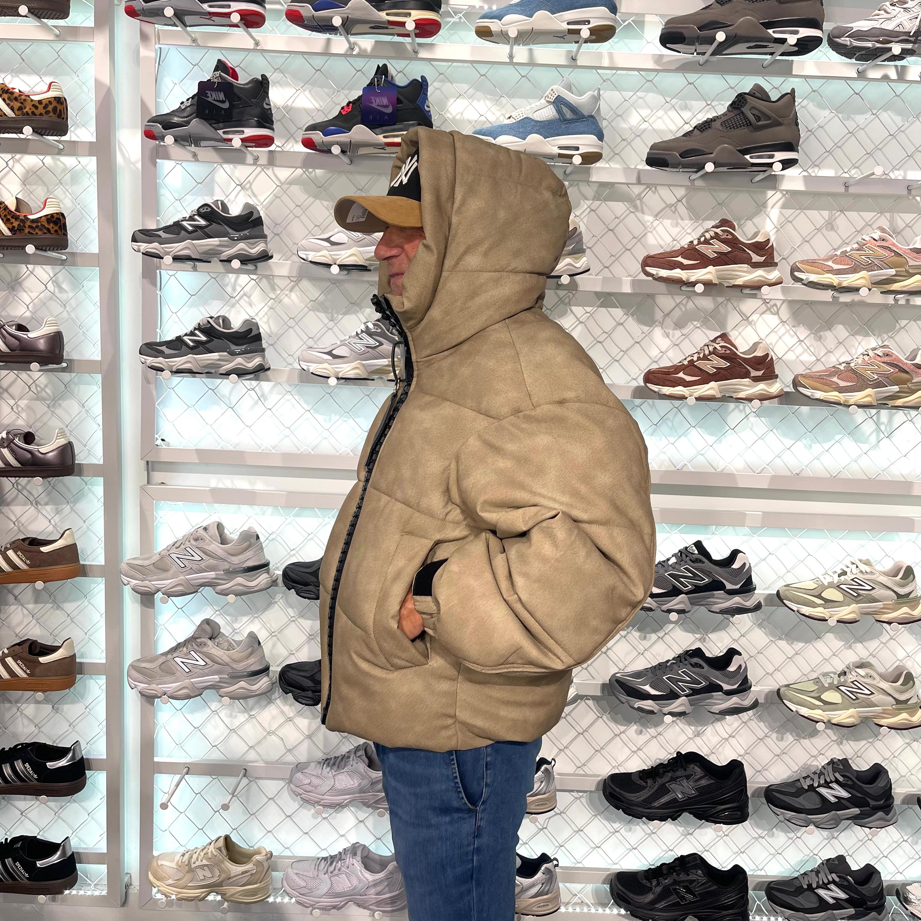 Just Rebel Puffer Jacket – Desert Sand Edition