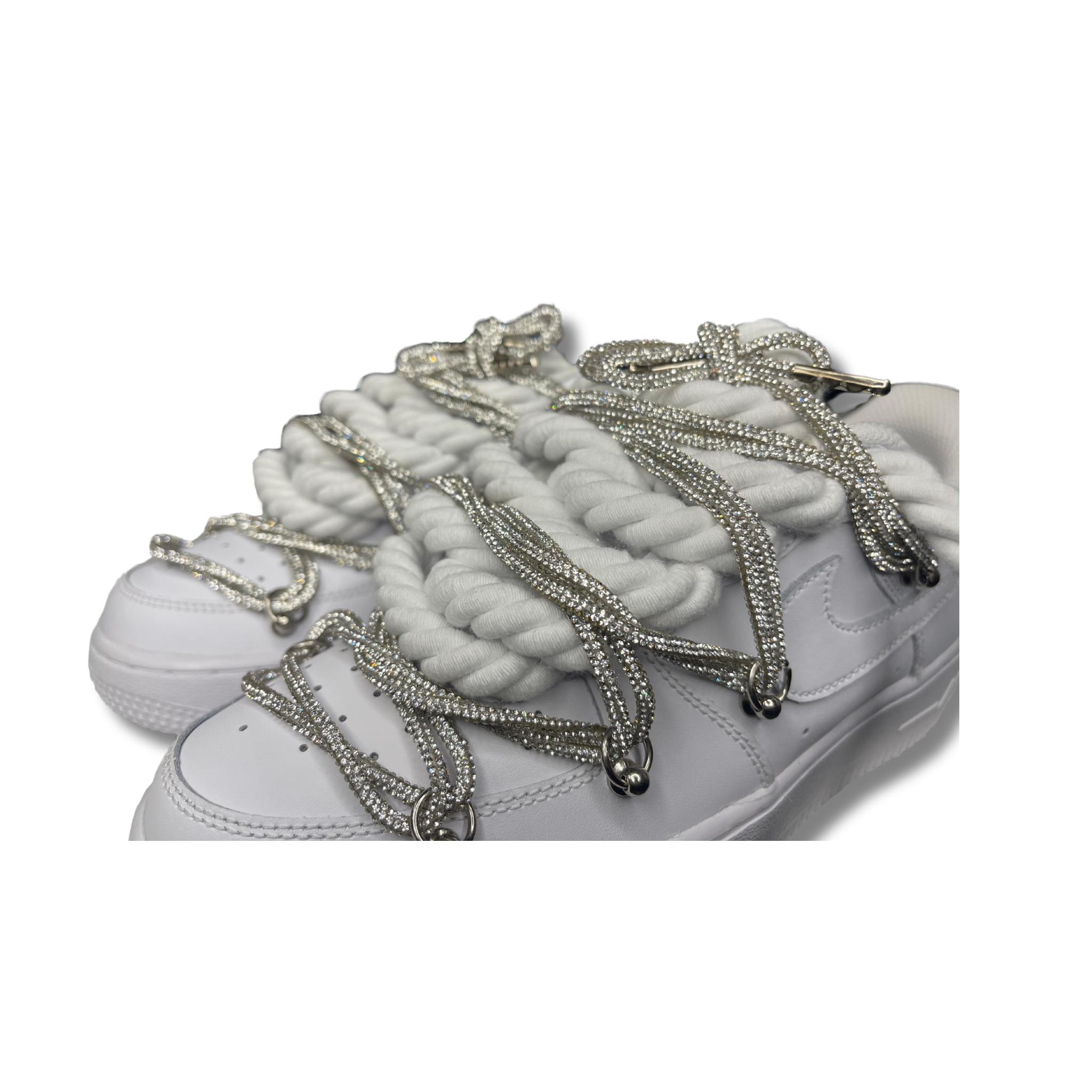 Nike Air Force Rope Laces Swarovski Dual