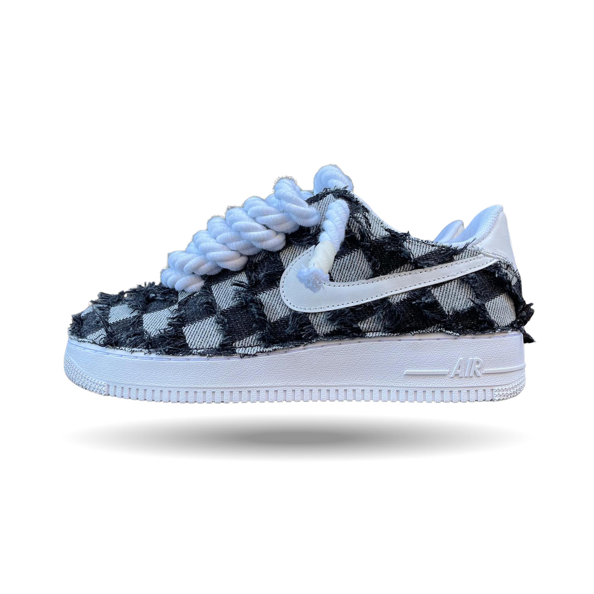 Nike Air Force Rope Laces Denim "Dual Ego"