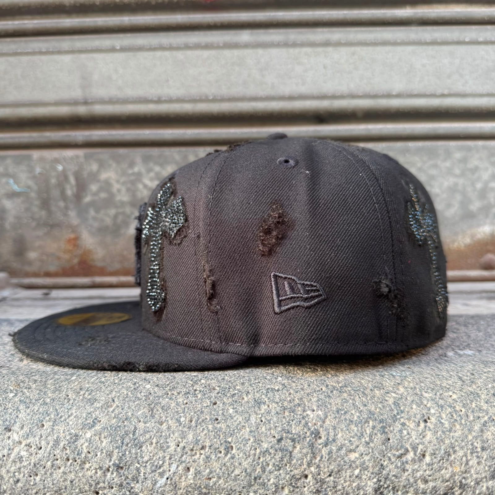 Cap Custom New Era NY Black Relic
