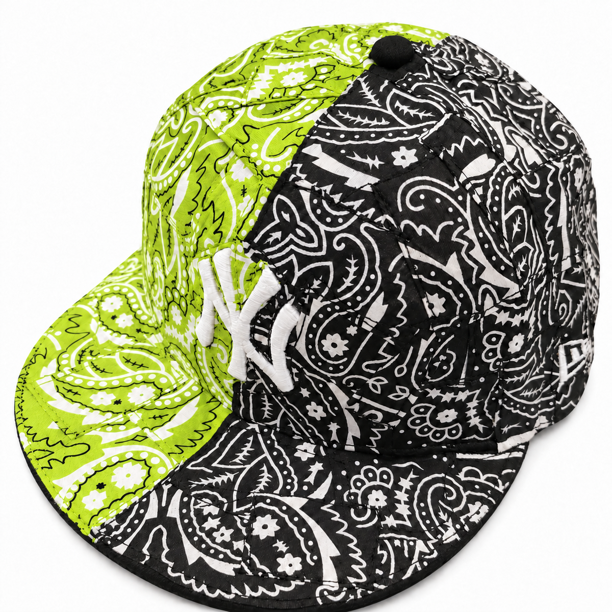 CAP CUSTOM NEW ERA 59FIFTY BANDANA WRAP 2WAY LIME & BLACK