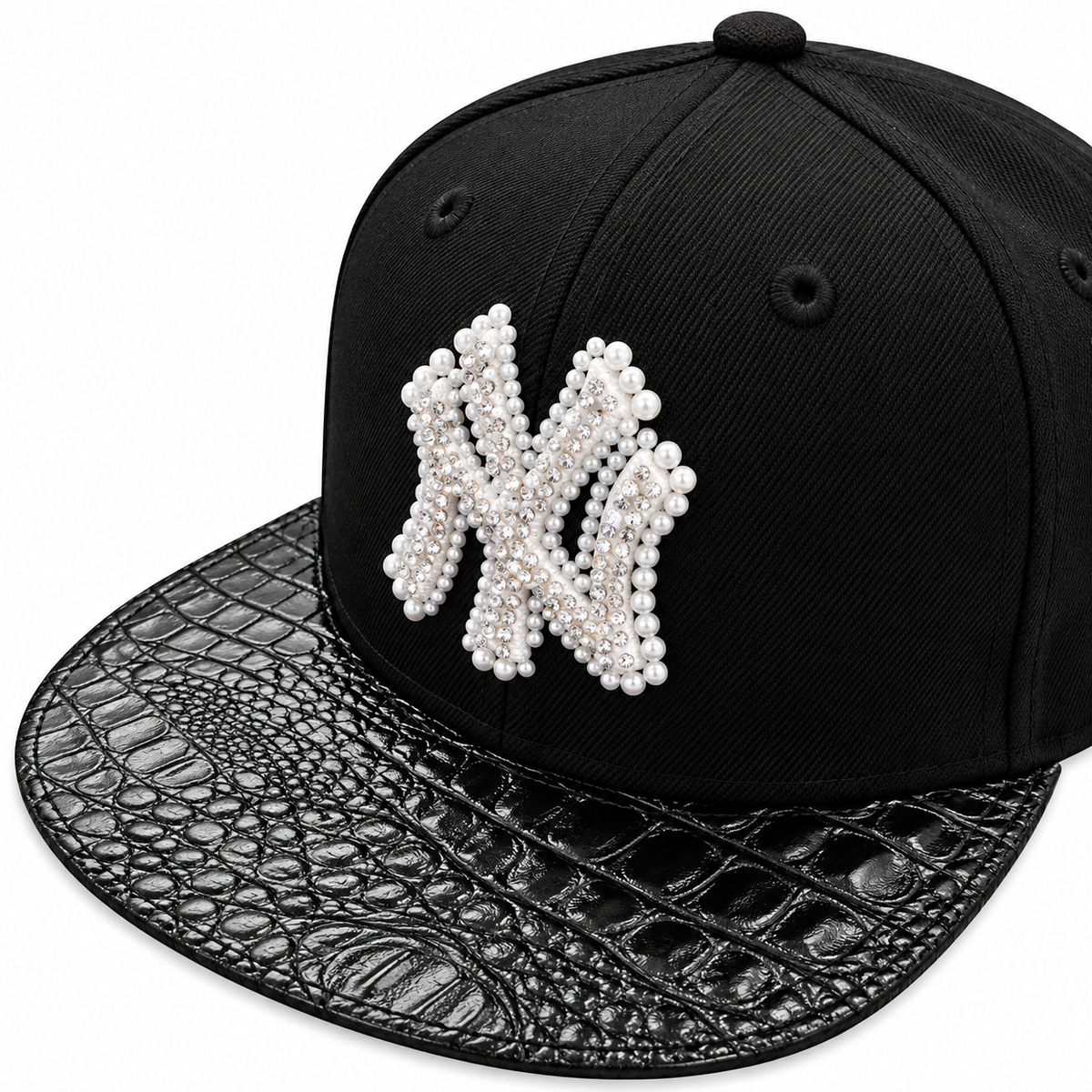 CAP CUSTOM NEW ERA 59FIFTY “NY BLACK COCO CRYSTAL”