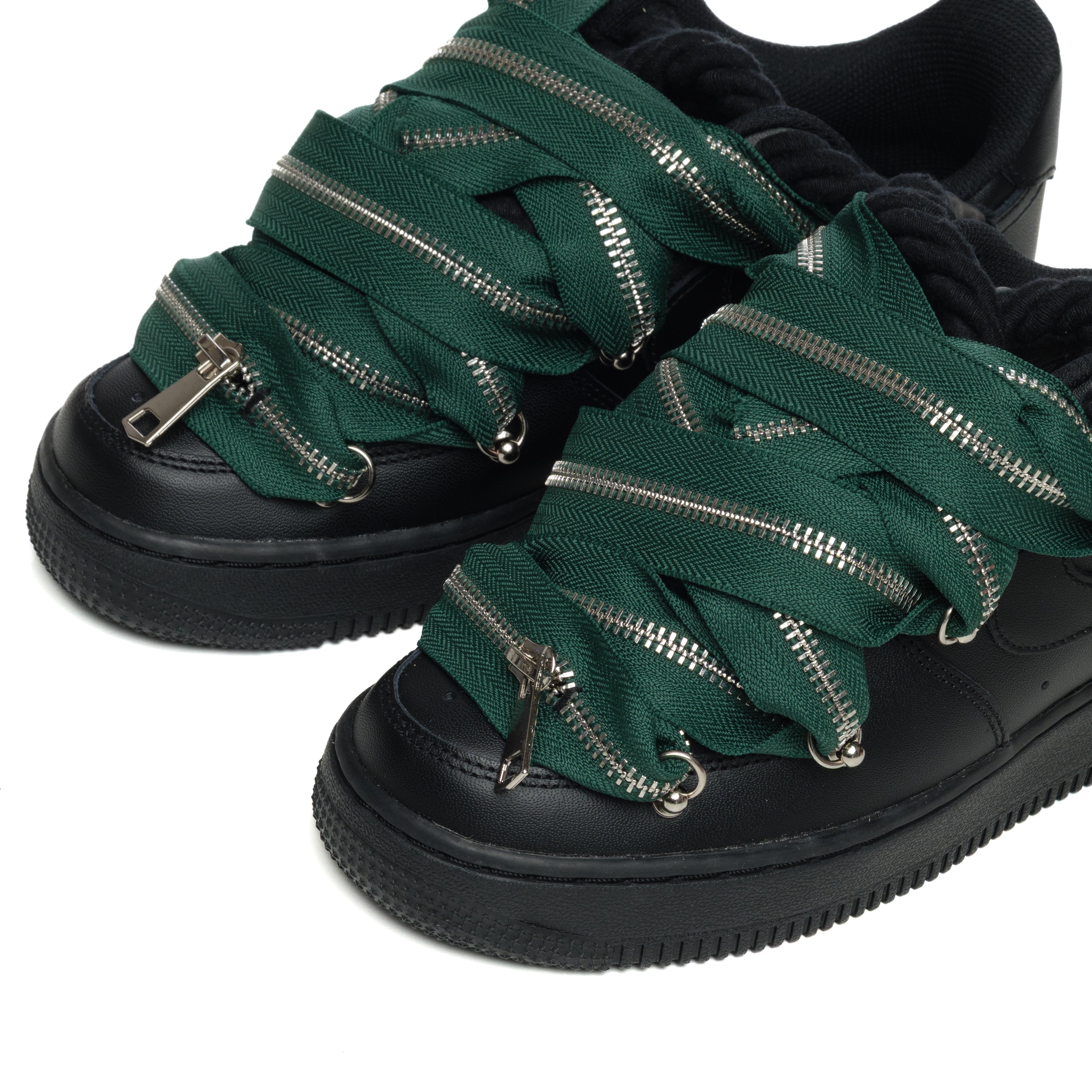 Snezed AF1 BLACK- ZIP GREEN