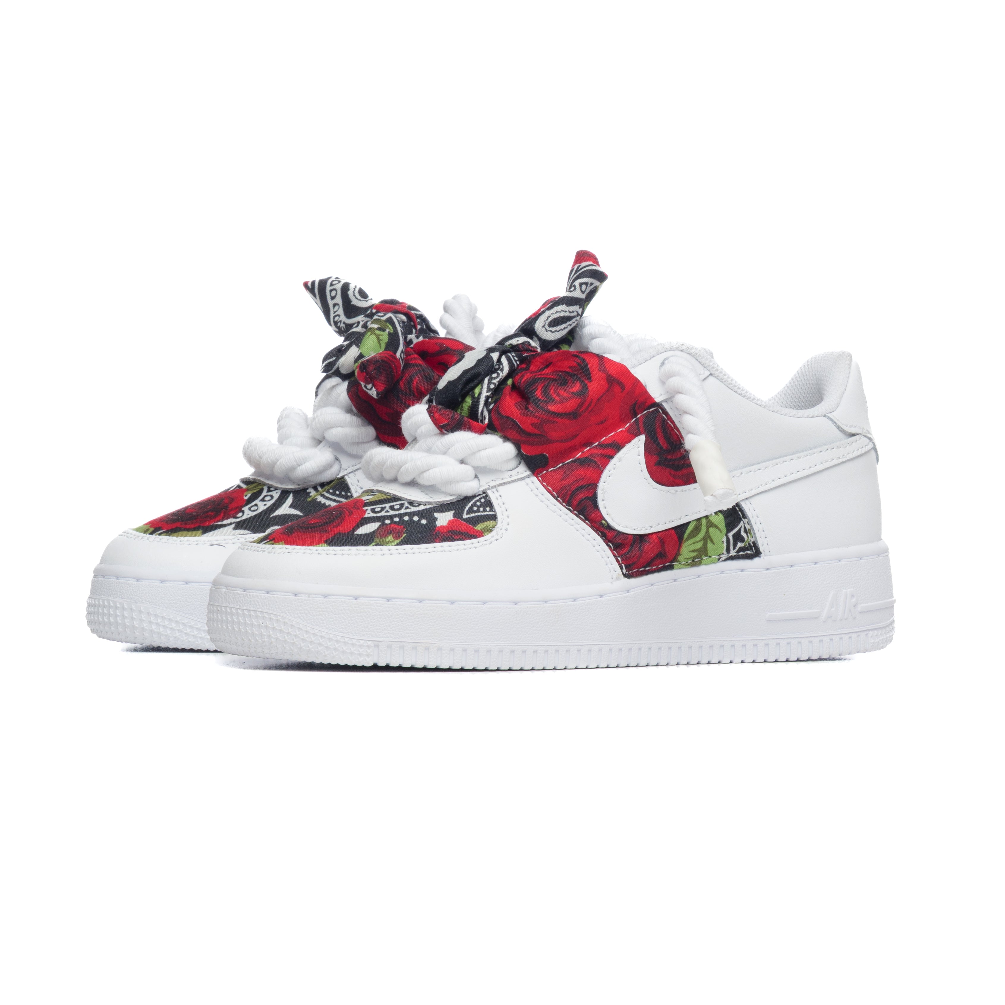 Snezed AF1 WHITE- BANDANA BARRIO ROSE