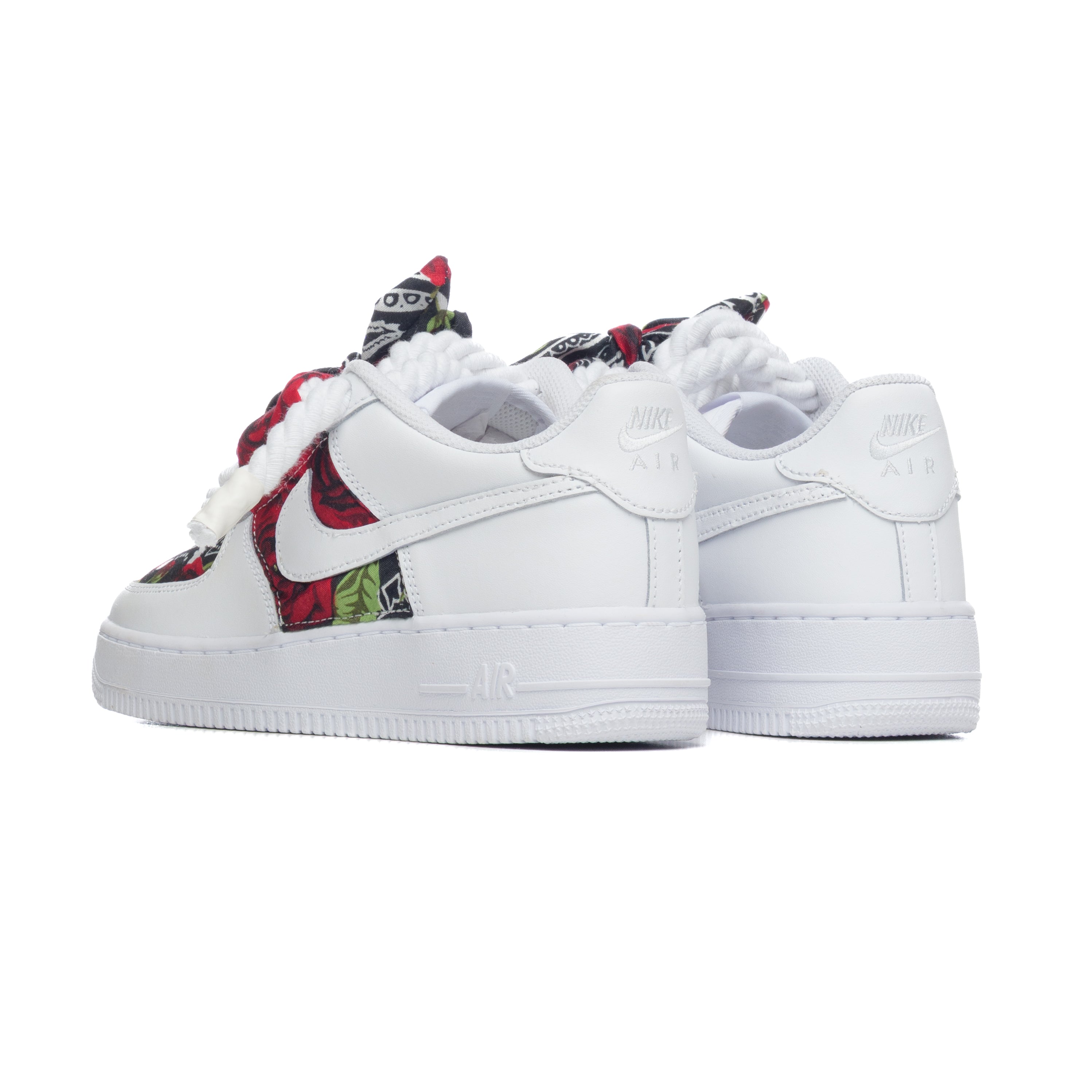 Snezed AF1 WHITE- BANDANA BARRIO ROSE