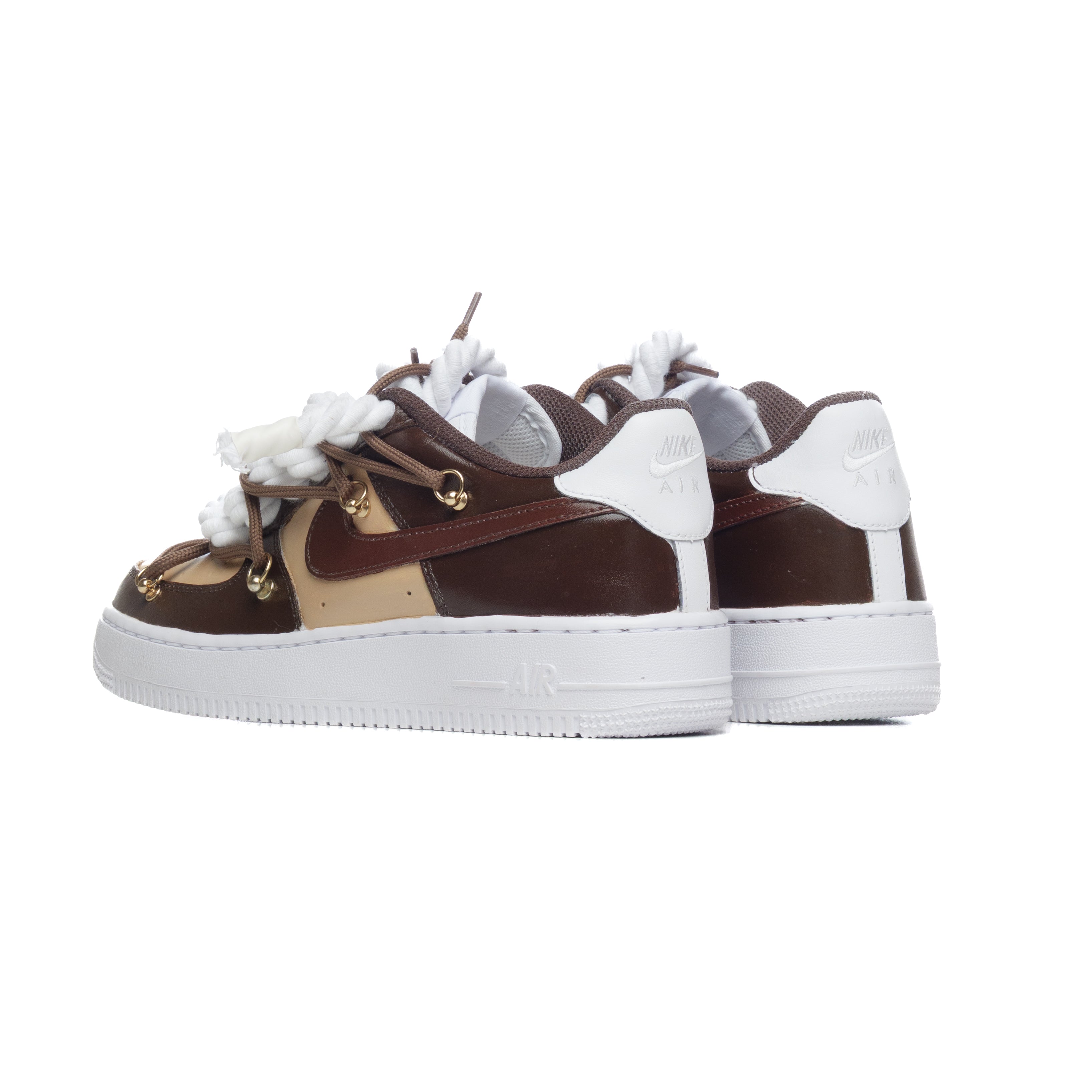 Snezed AF1 WHITE- DESERT MOCHA