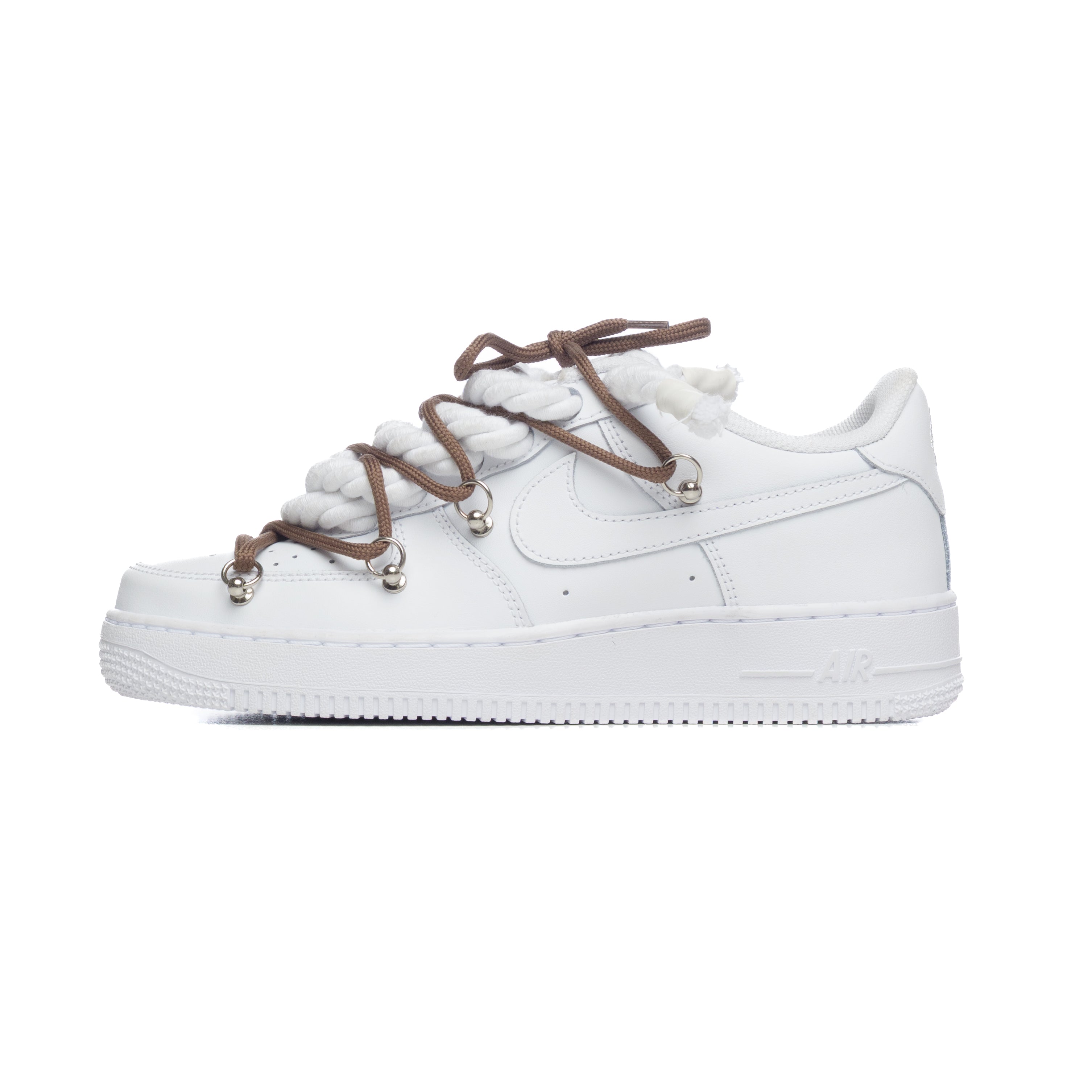 Snezed AF1 WHITE- TWIN BROWN