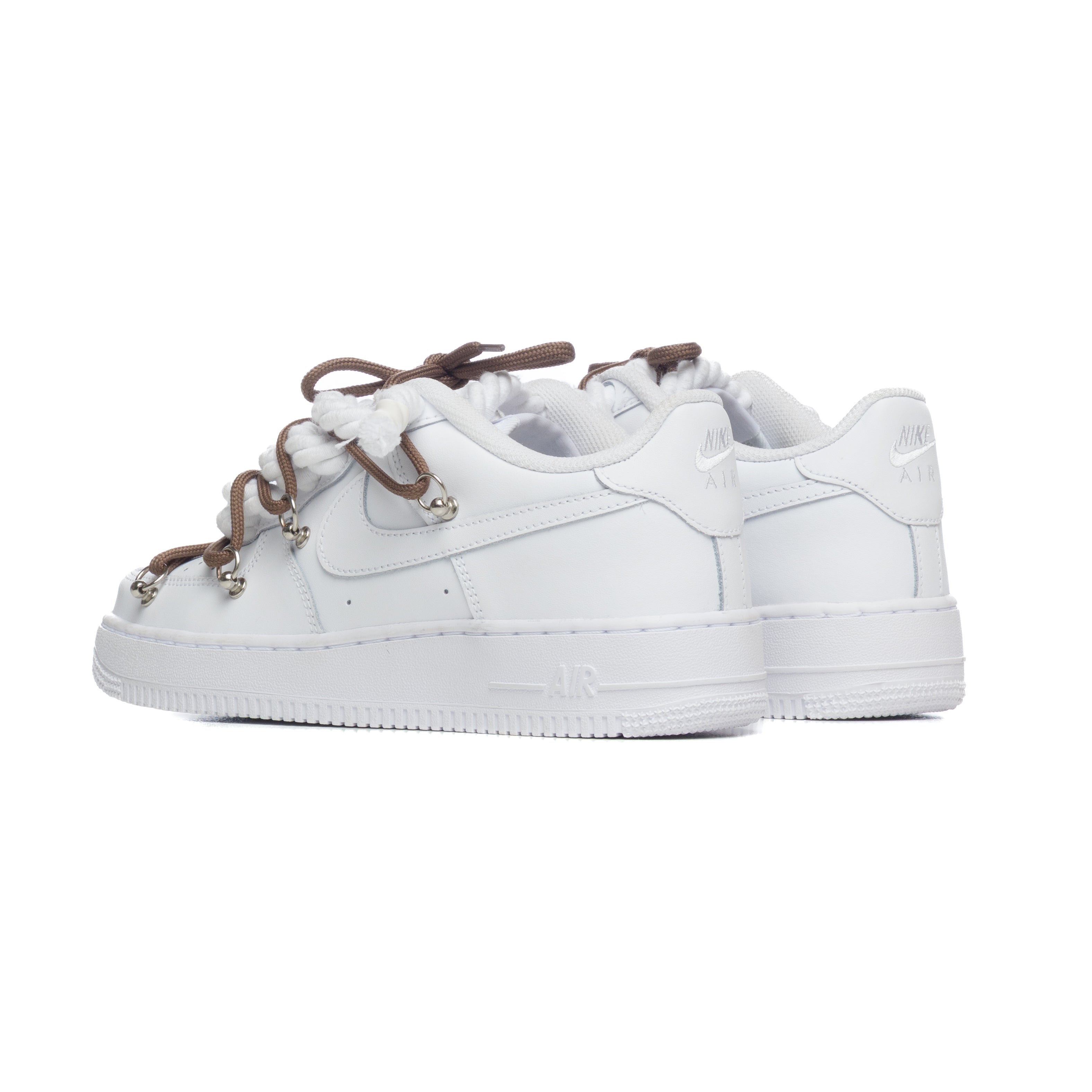 Snezed AF1 WHITE- TWIN BROWN