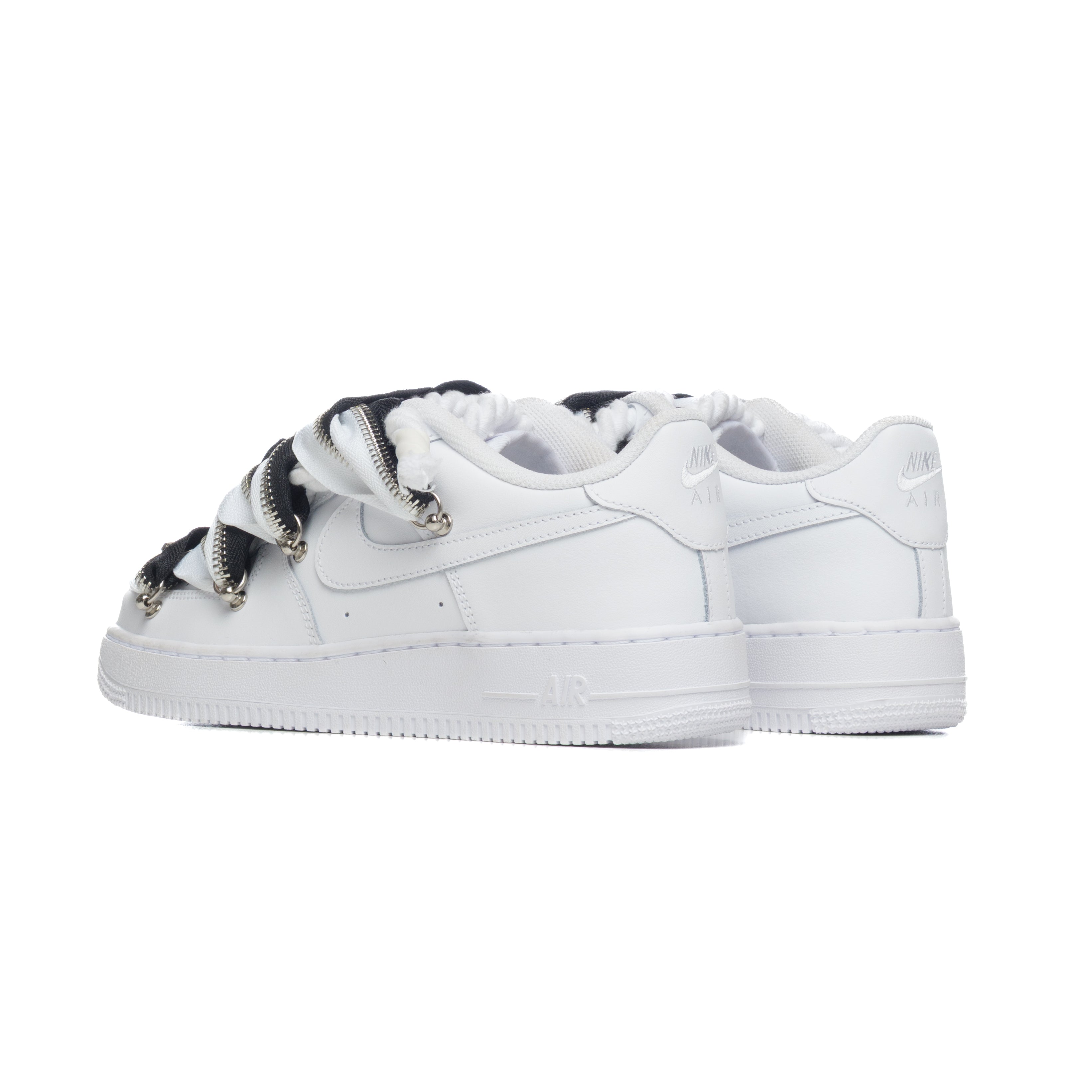 Snezed AF1 WHITE- ZIP BICOLOR B&W