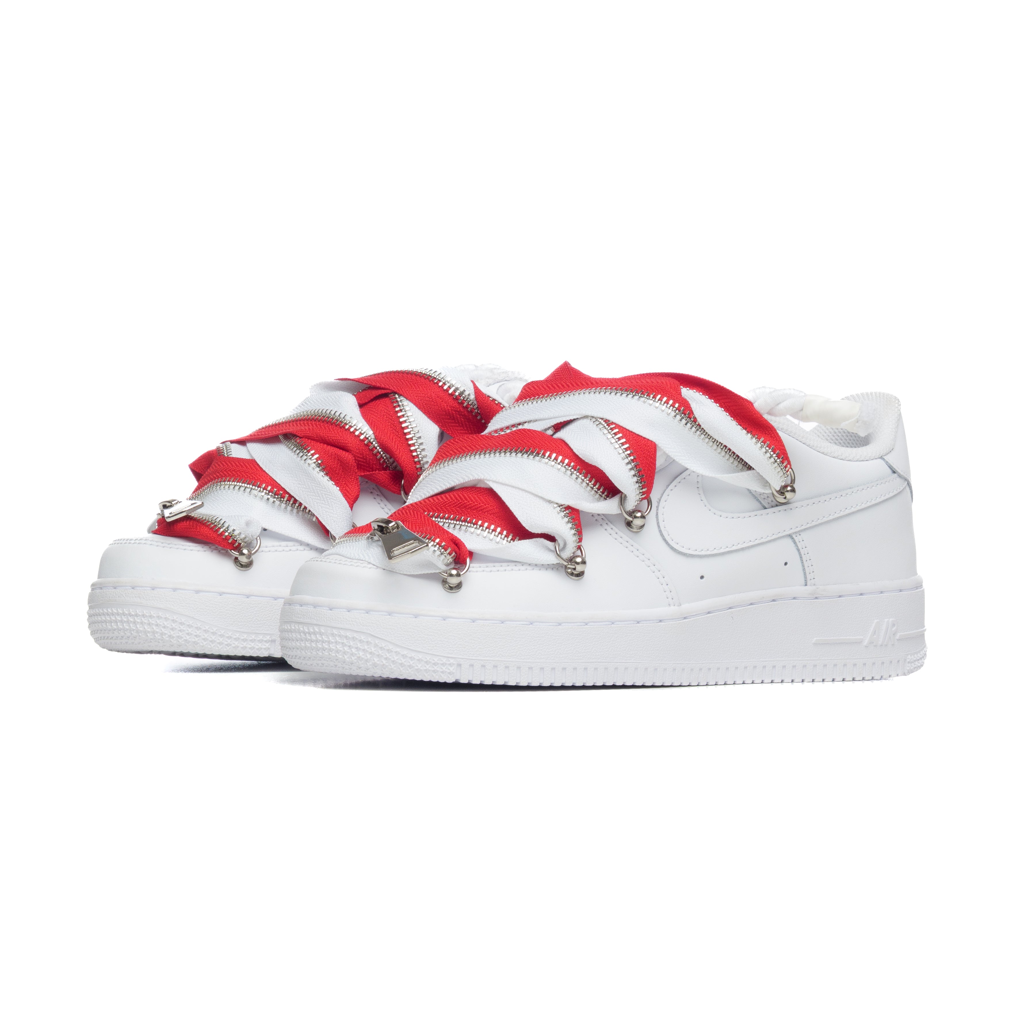 Snezed AF1 WHITE- ZIP BIOCOLOR WHITE&RED
