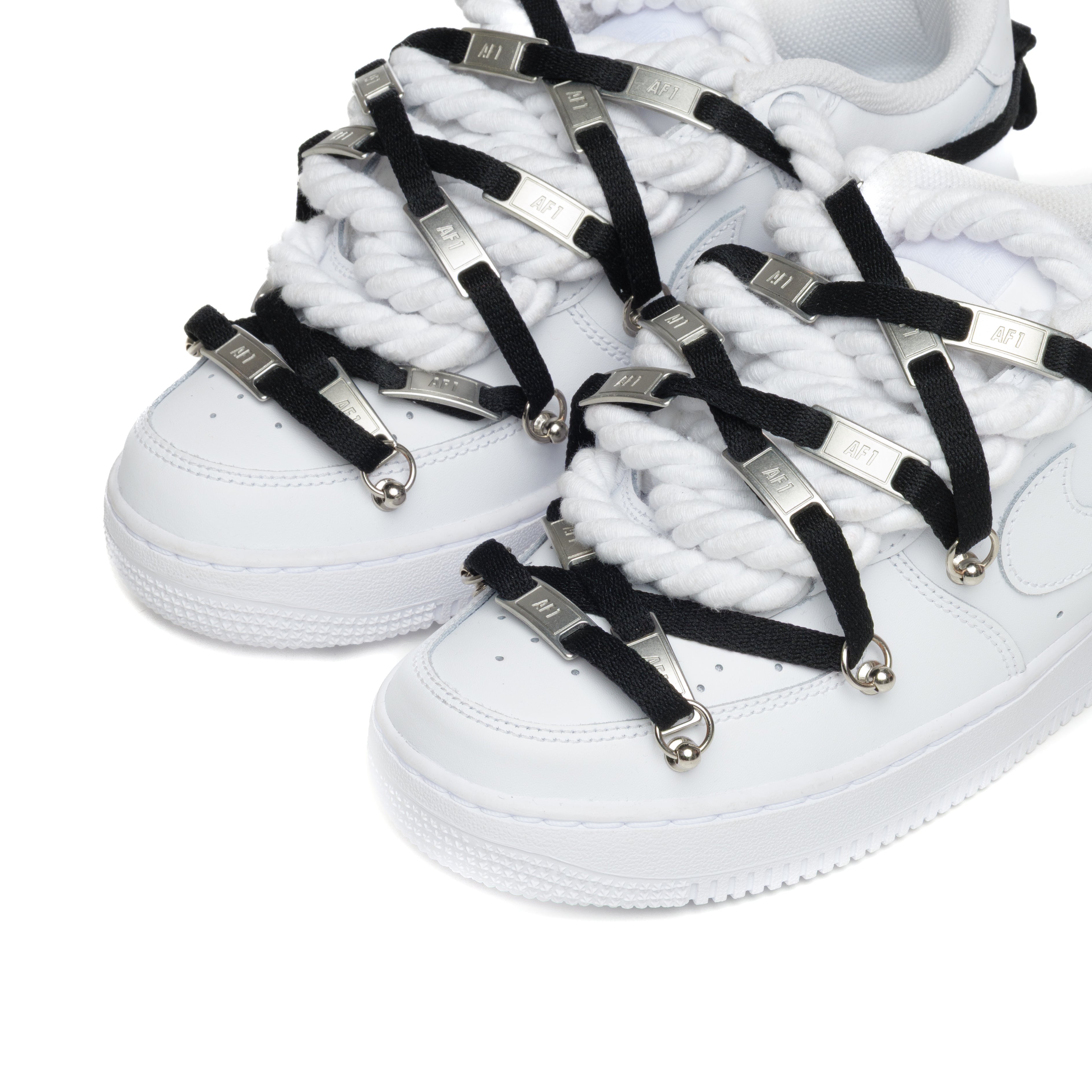 Snezed AF1 WHITE ROPE- TAG BLACK