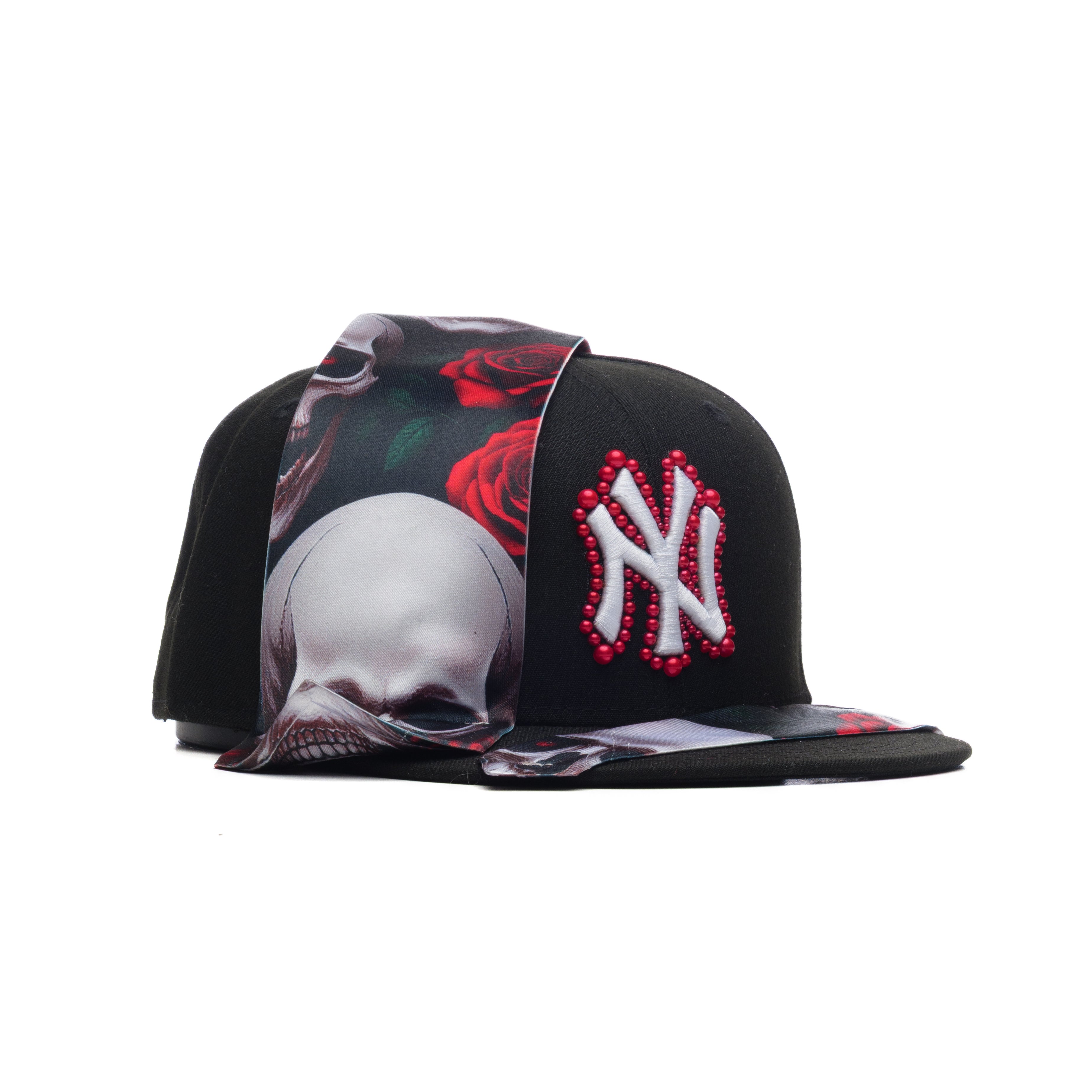 Snezed CAP CUSTOM NEW ERA TIE COLLECTION- OBSIDIAN SKULL