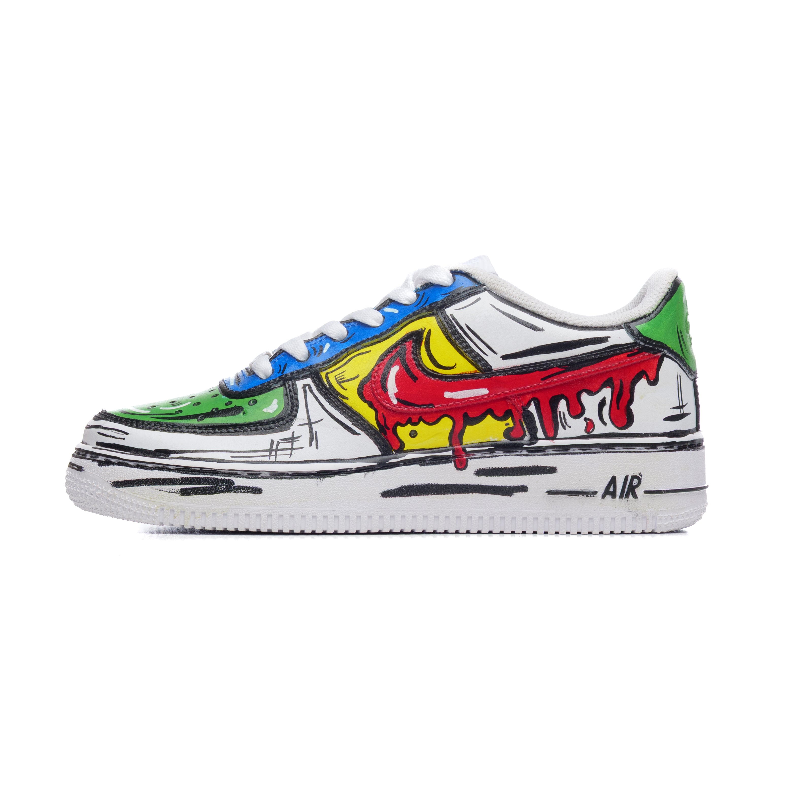 Snezed NIKE AIR FORCE 1- CARTOON DRIP
