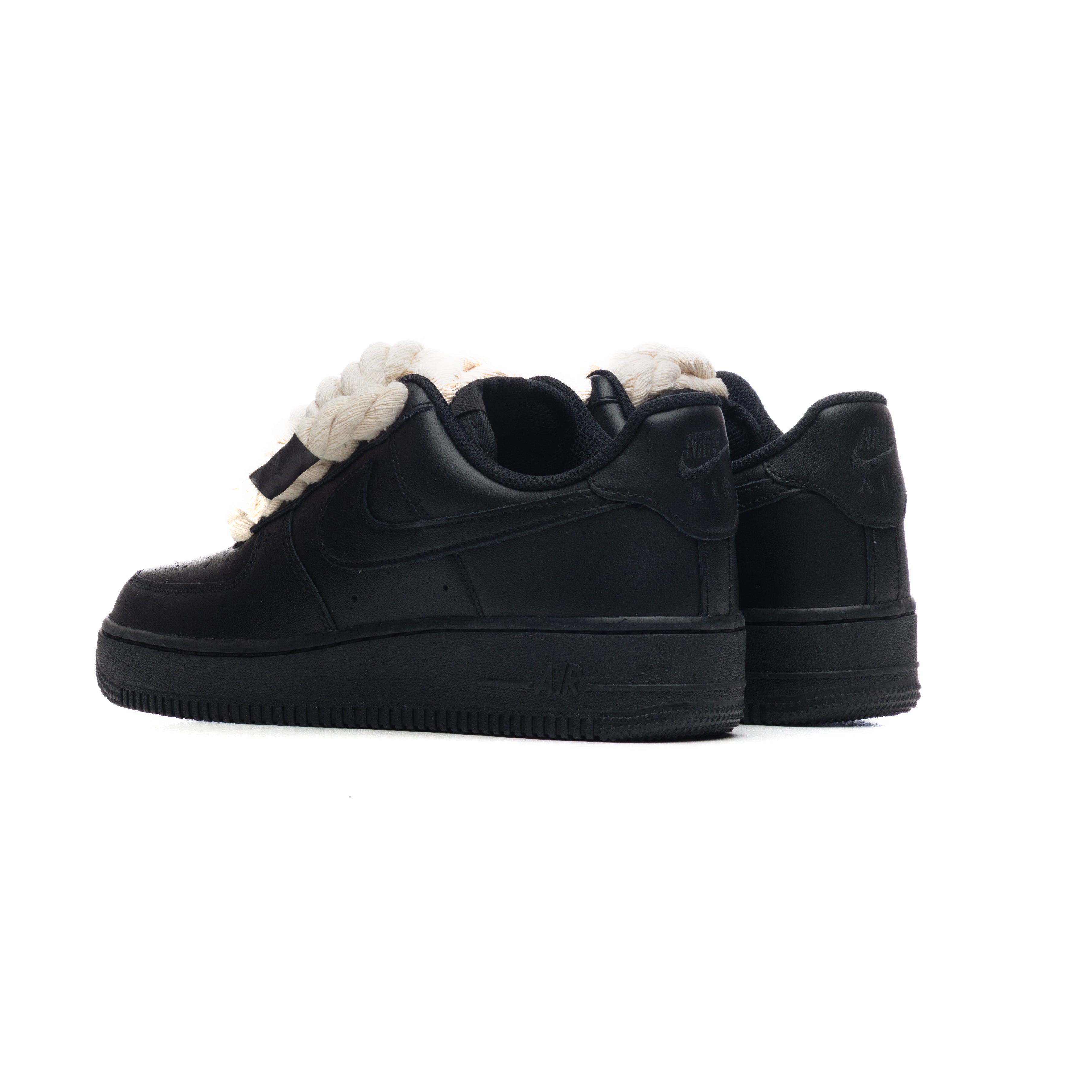 Snezed NIKE AIR FORCE 1 BLACK ROPE LACES- BEIGE