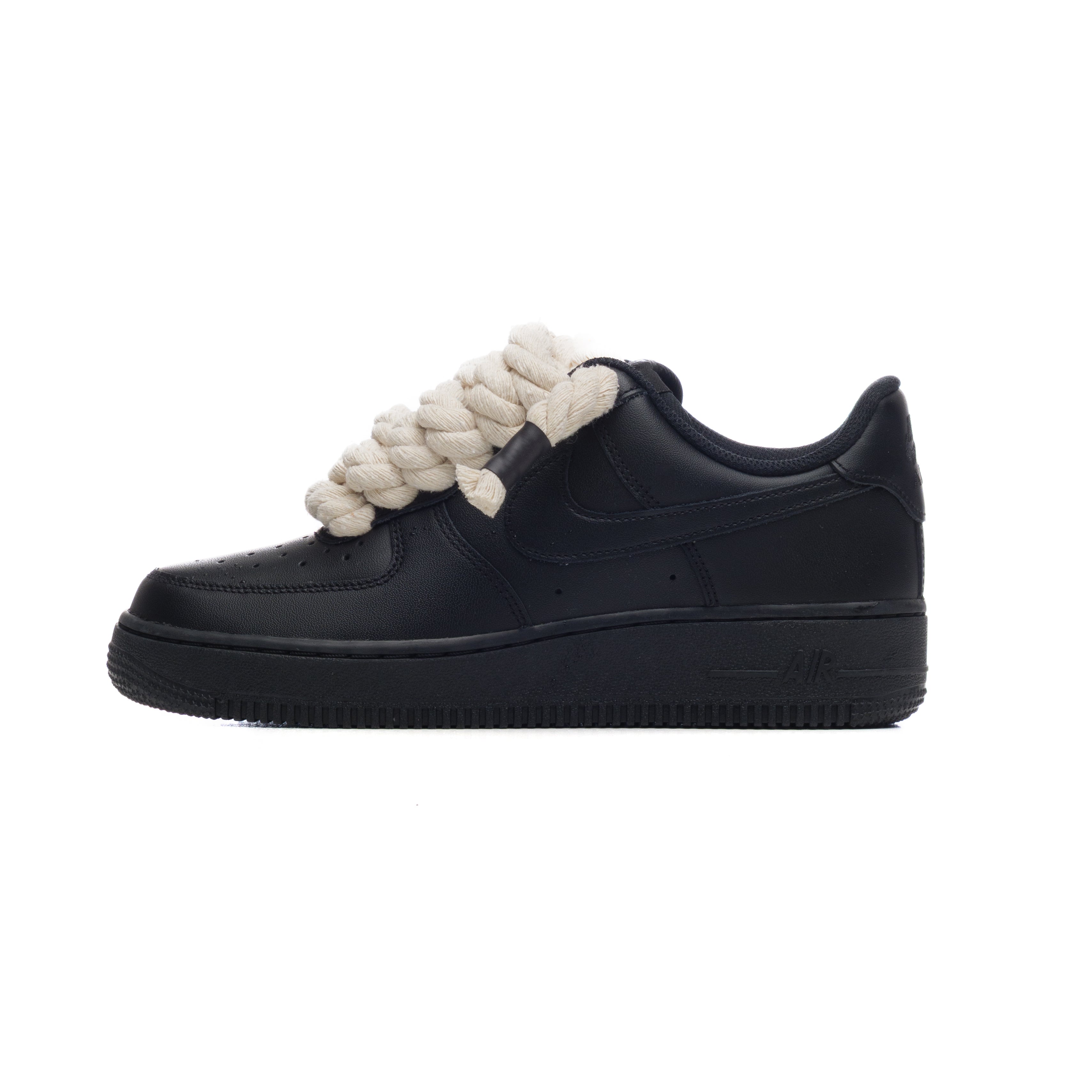 Snezed NIKE AIR FORCE 1 BLACK ROPE LACES- BEIGE