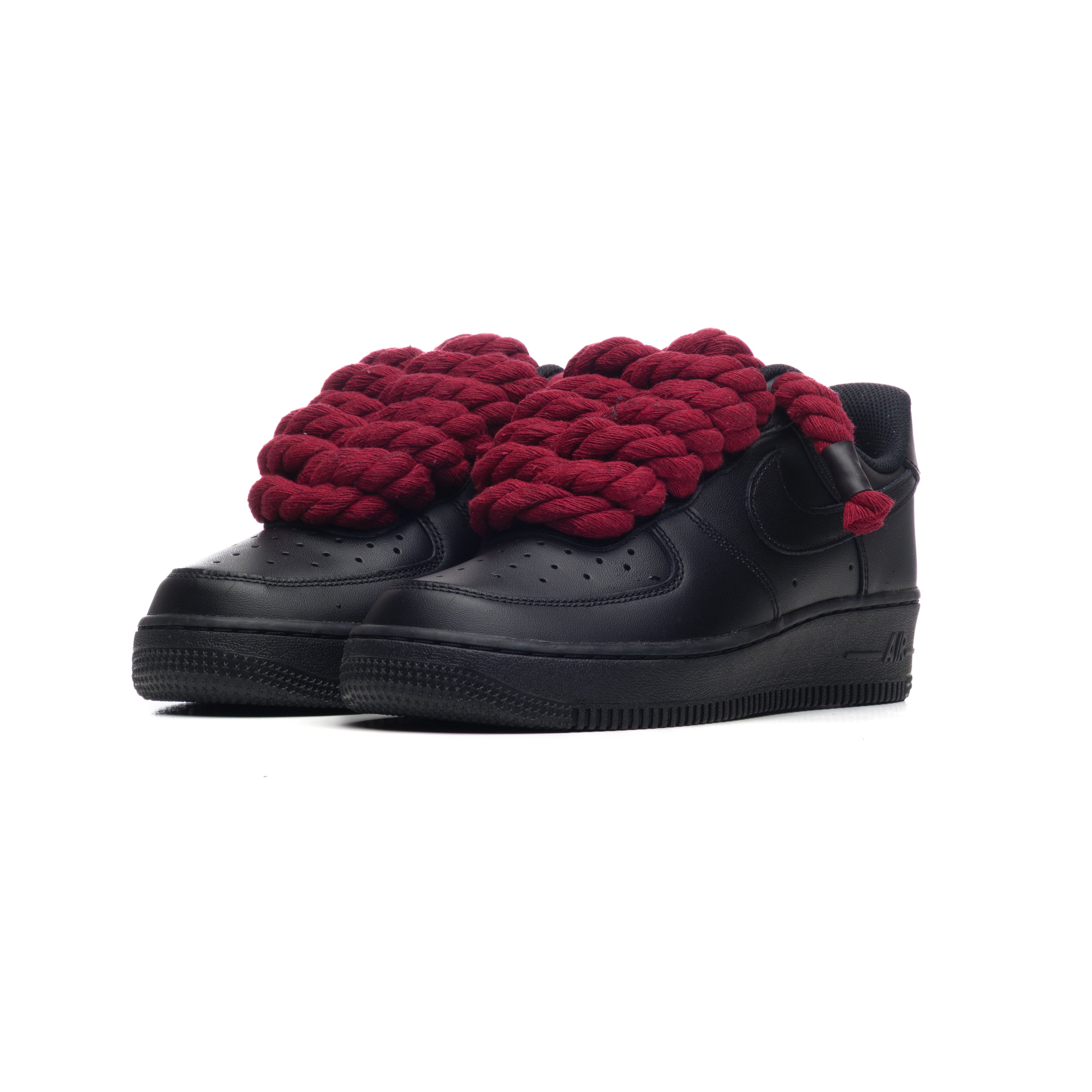 Snezed NIKE AIR FORCE 1 BLACK ROPE LACES- BORDEAUX