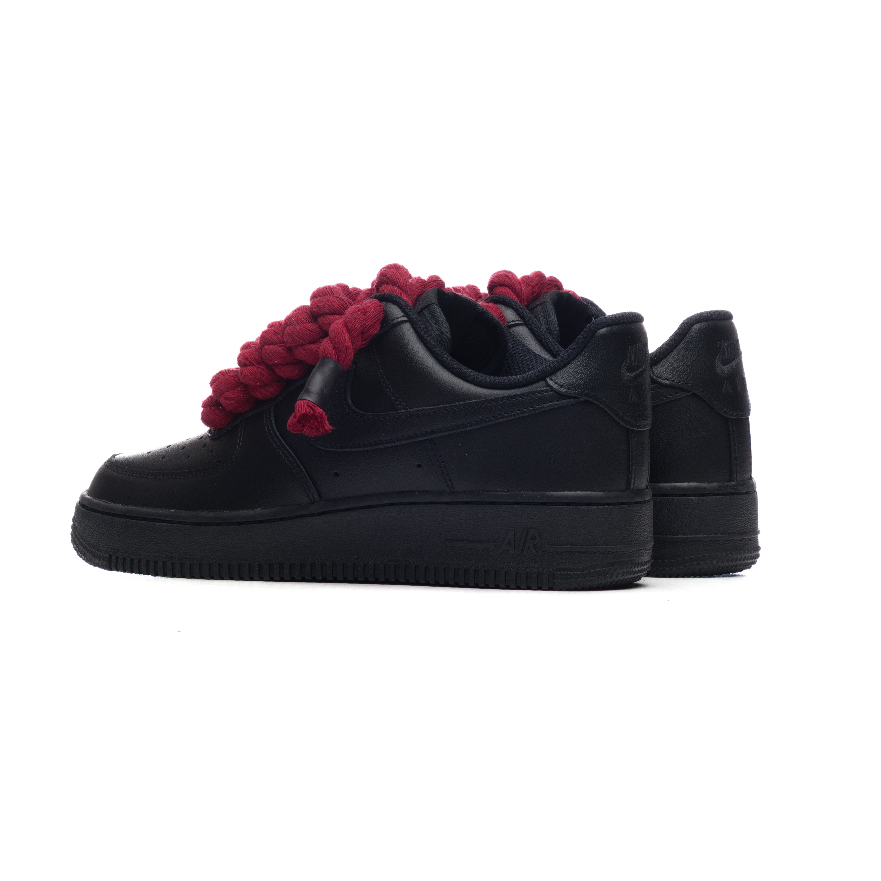 Snezed NIKE AIR FORCE 1 BLACK ROPE LACES- BORDEAUX