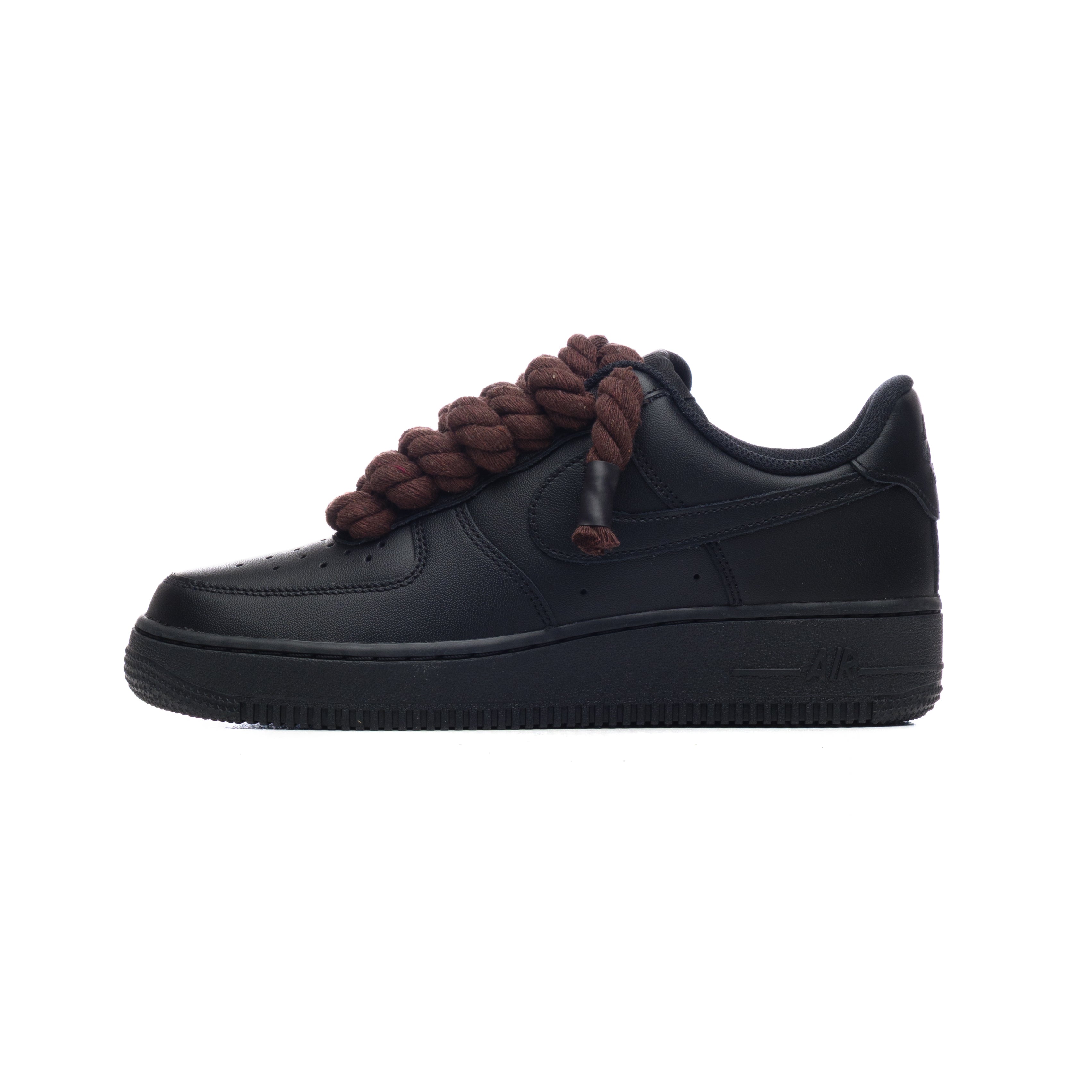 Snezed NIKE AIR FORCE 1 BLACK ROPE LACES- DARK BROWN