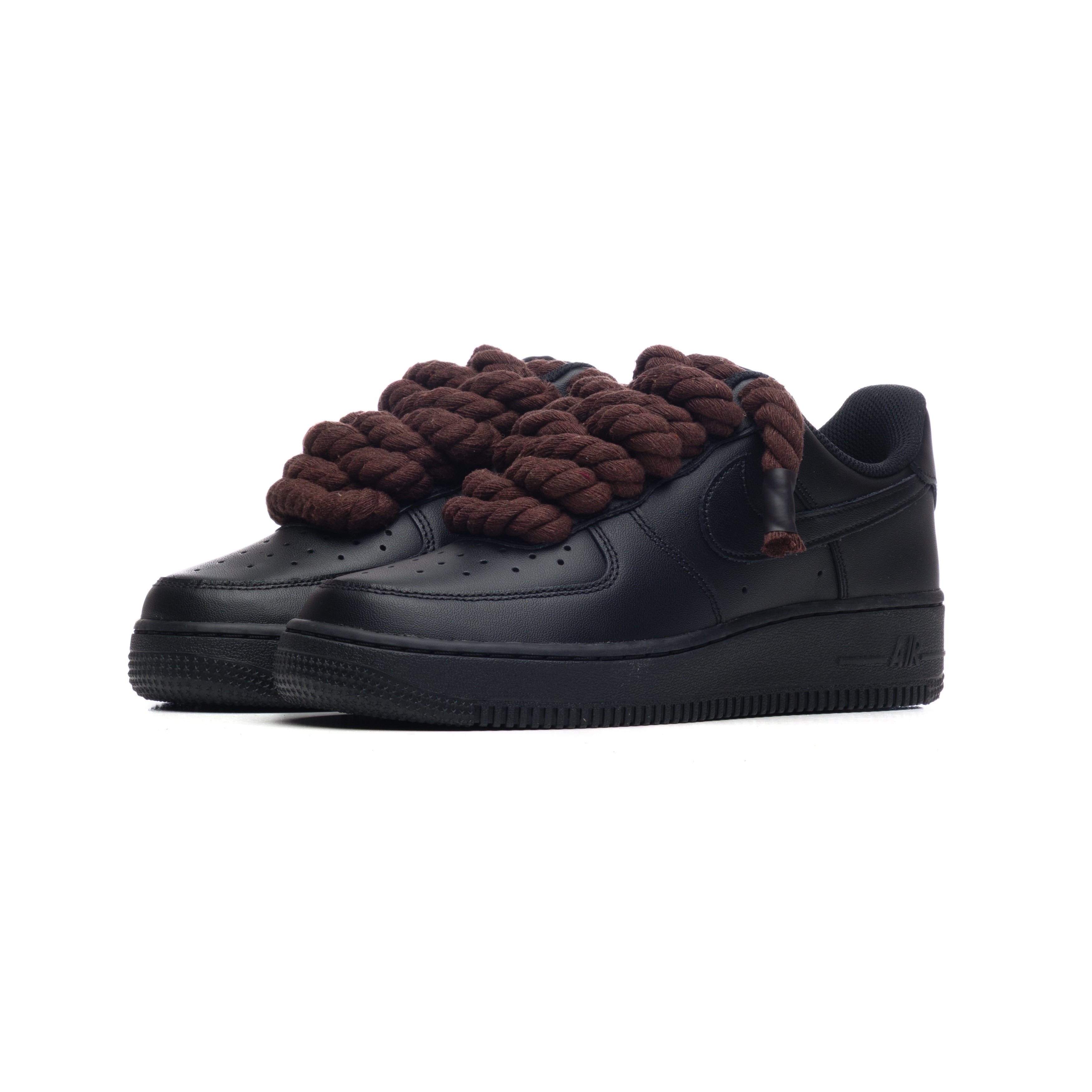 Snezed NIKE AIR FORCE 1 BLACK ROPE LACES- DARK BROWN