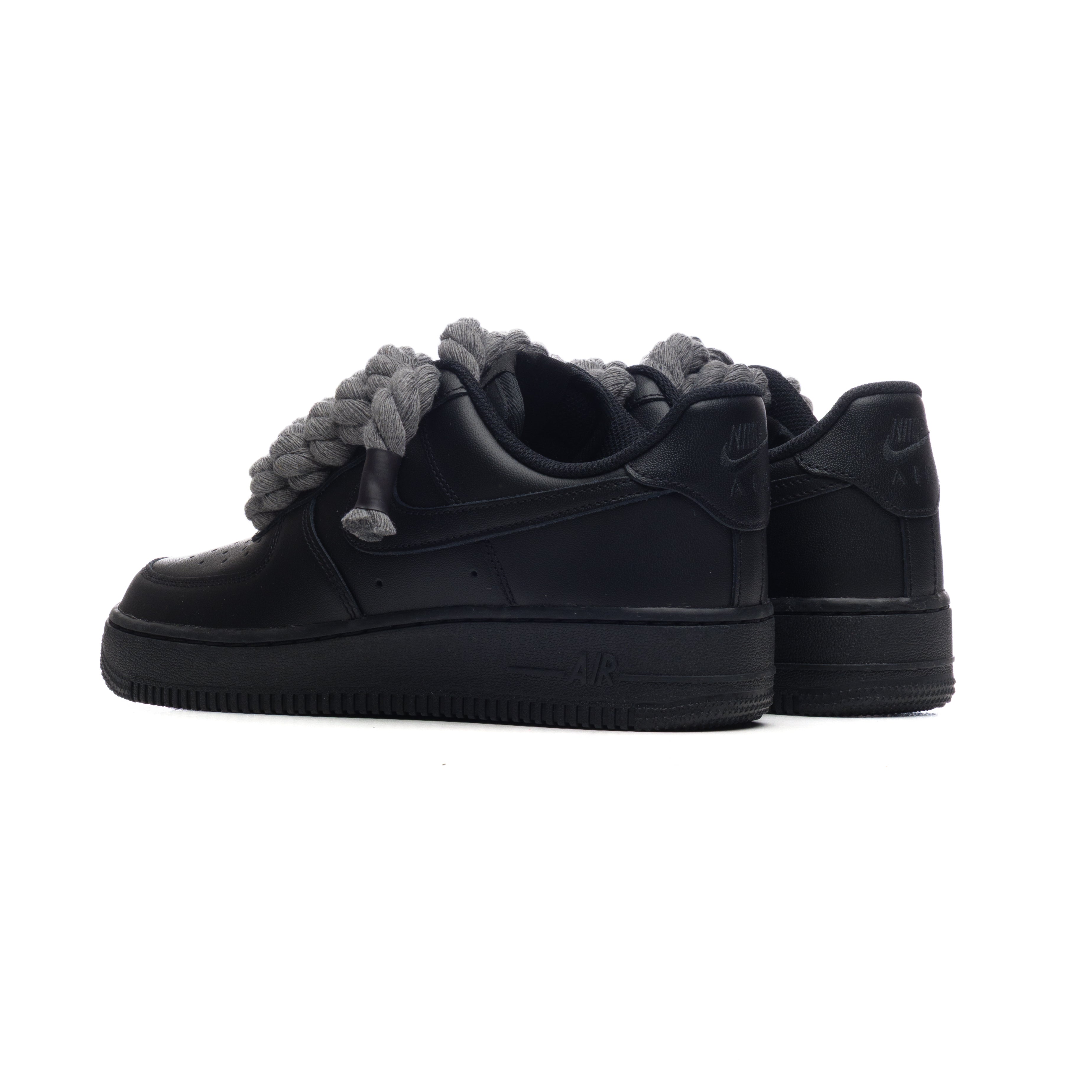 Snezed NIKE AIR FORCE 1 BLACK ROPE LACES- GRIGIO BUIO