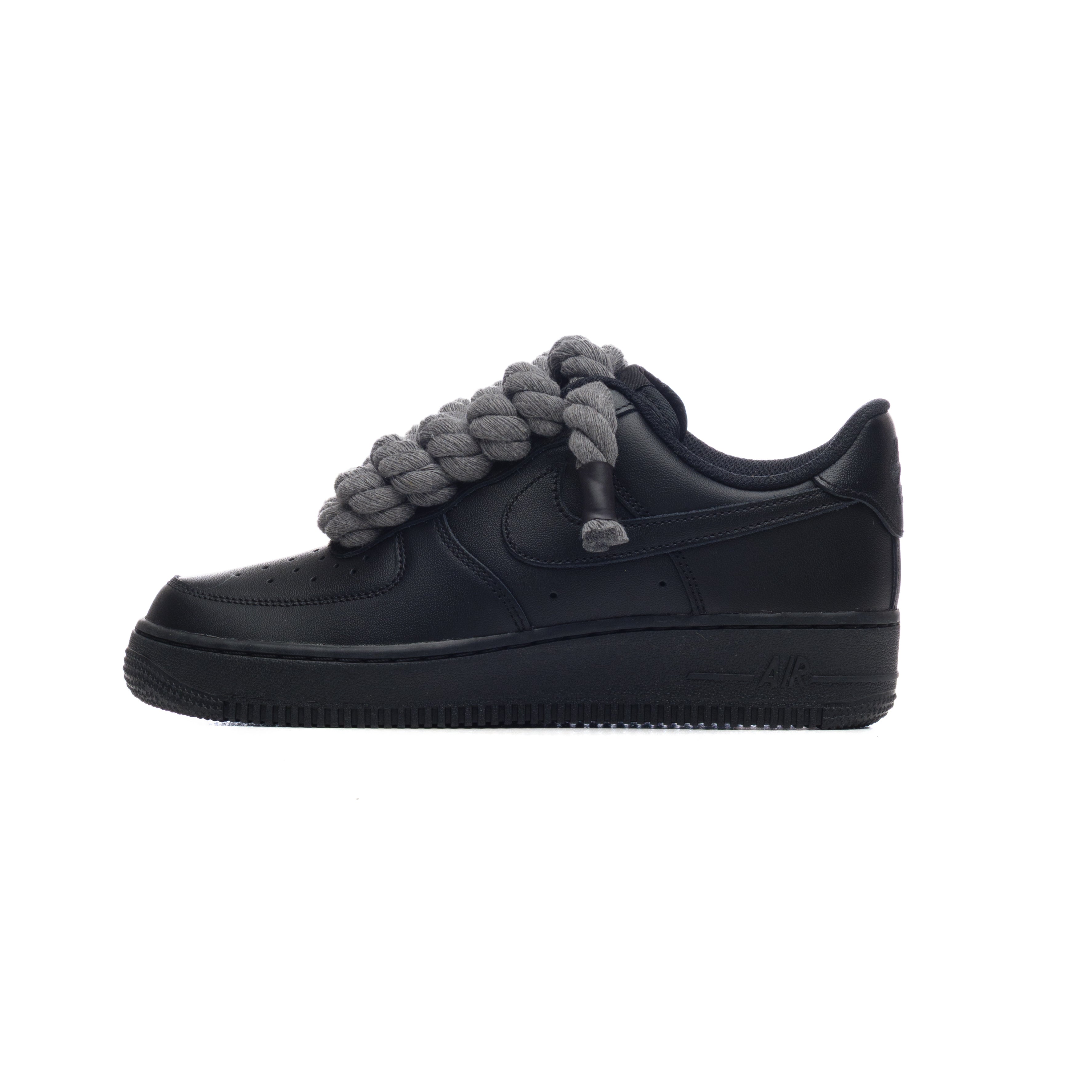 Snezed NIKE AIR FORCE 1 BLACK ROPE LACES- GRIGIO BUIO