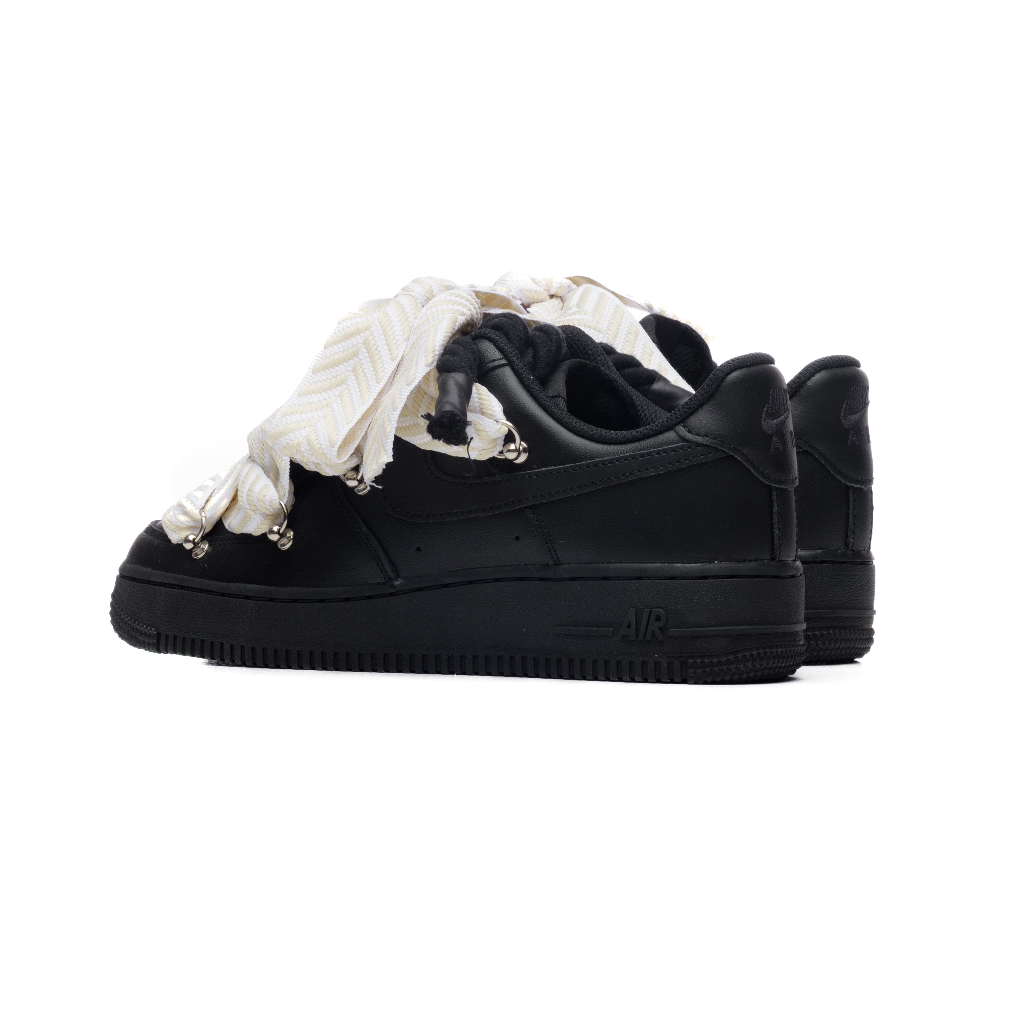 Snezed NIKE AIR FORCE 1 BLACK ROPE LACES- IVORY WEAVE