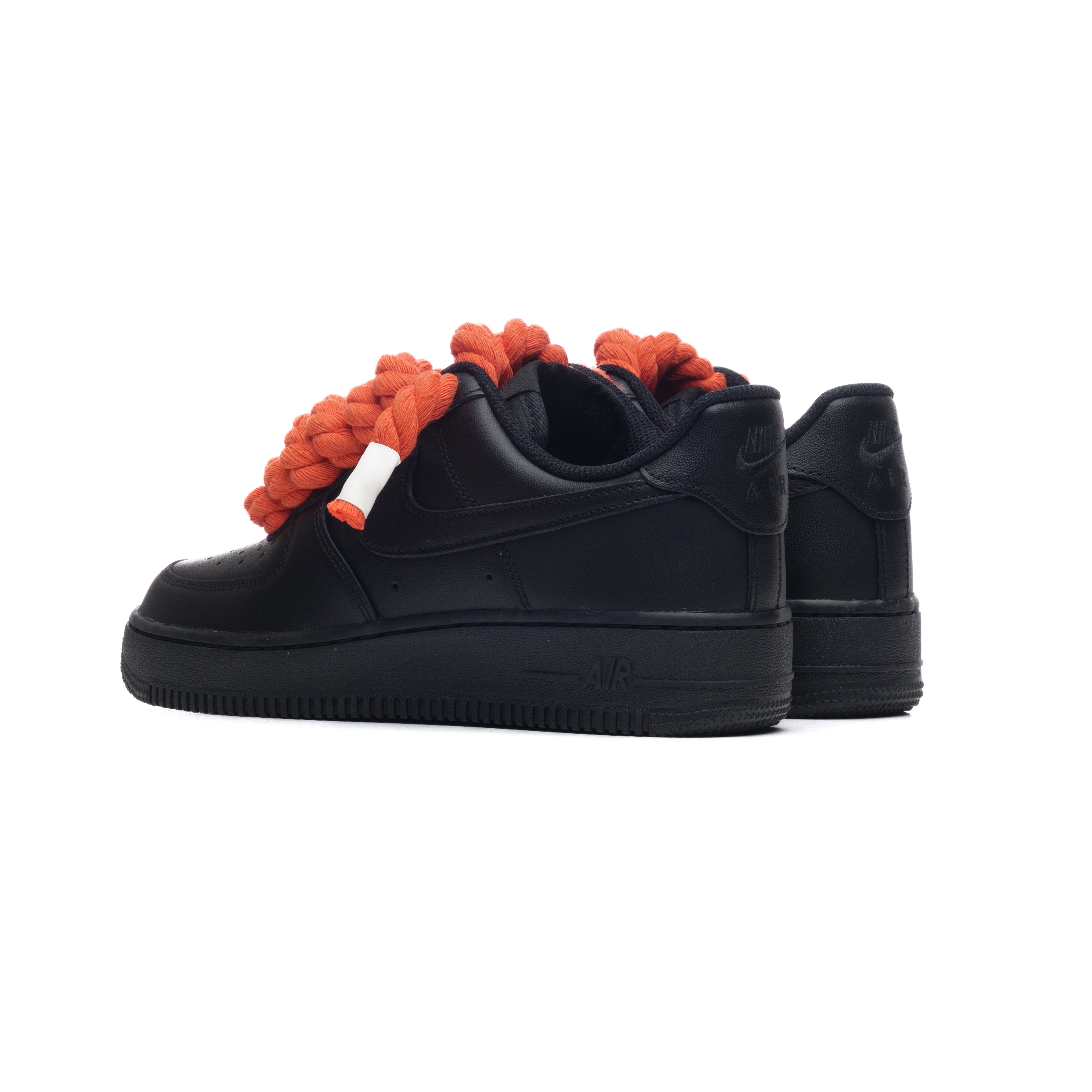 Snezed NIKE AIR FORCE 1 BLACK ROPE LACES- ORANGE