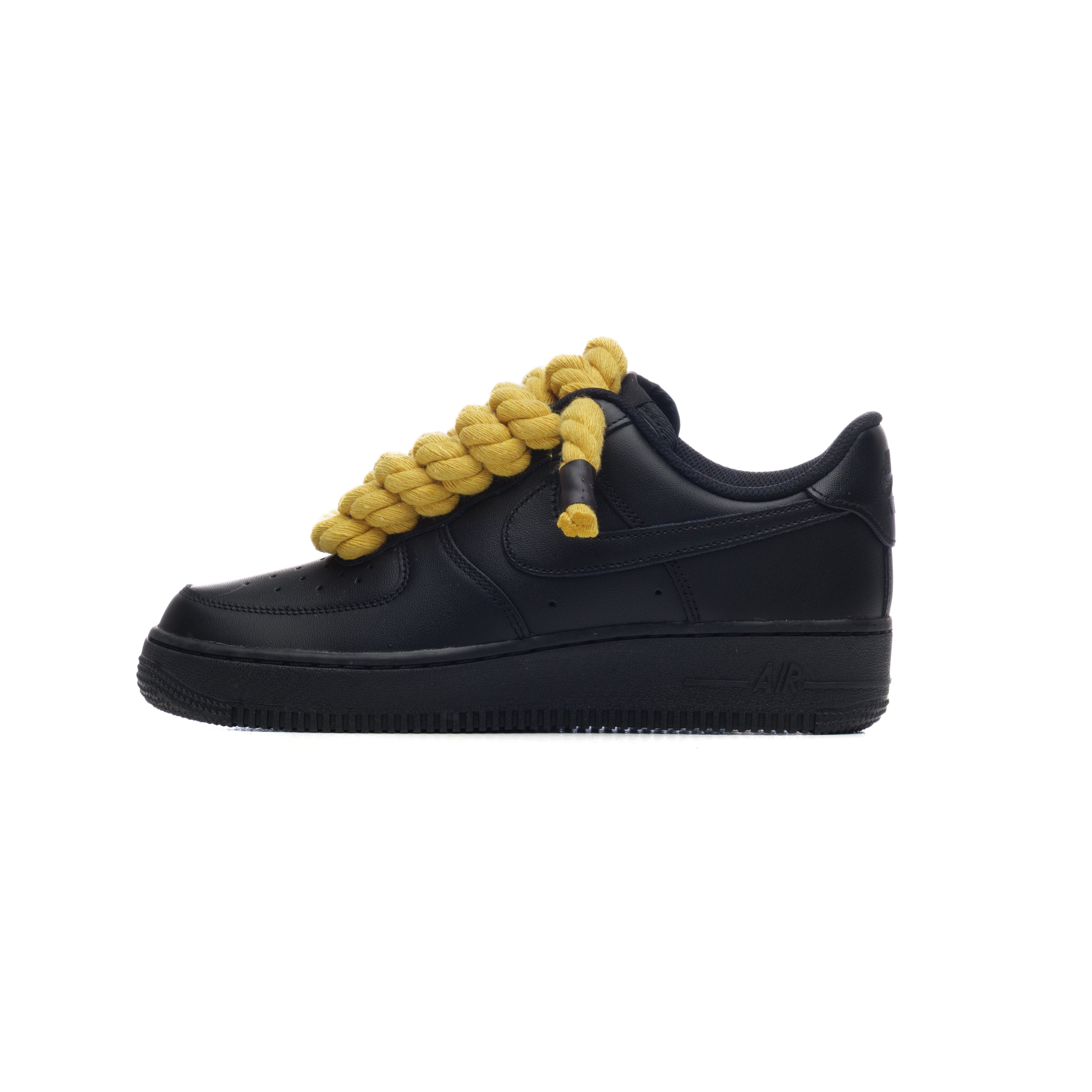 Snezed NIKE AIR FORCE 1 BLACK ROPE LACES- YELLOW