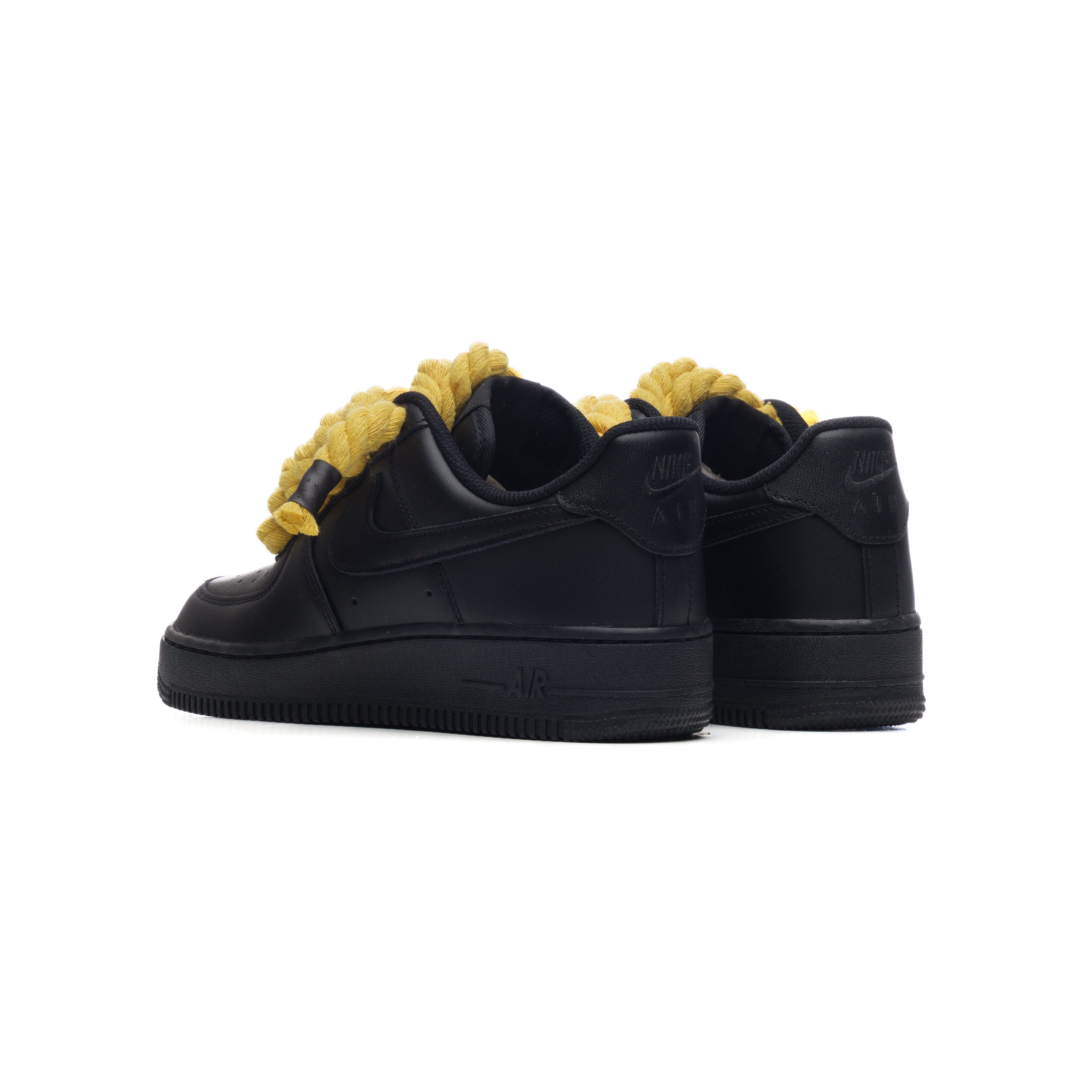 Snezed NIKE AIR FORCE 1 BLACK ROPE LACES- YELLOW