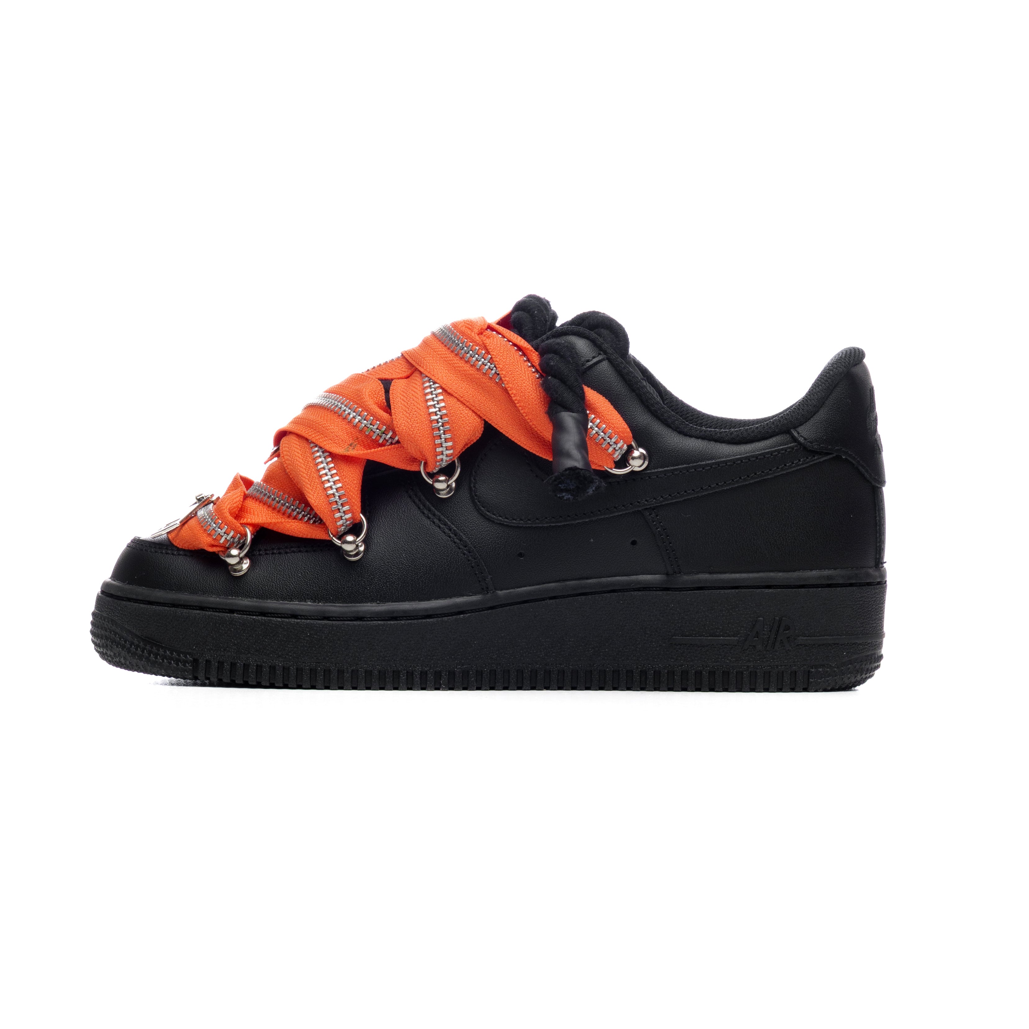 Snezed NIKE AIR FORCE 1 BLACK ROPE LACES- ZIP ORANGE