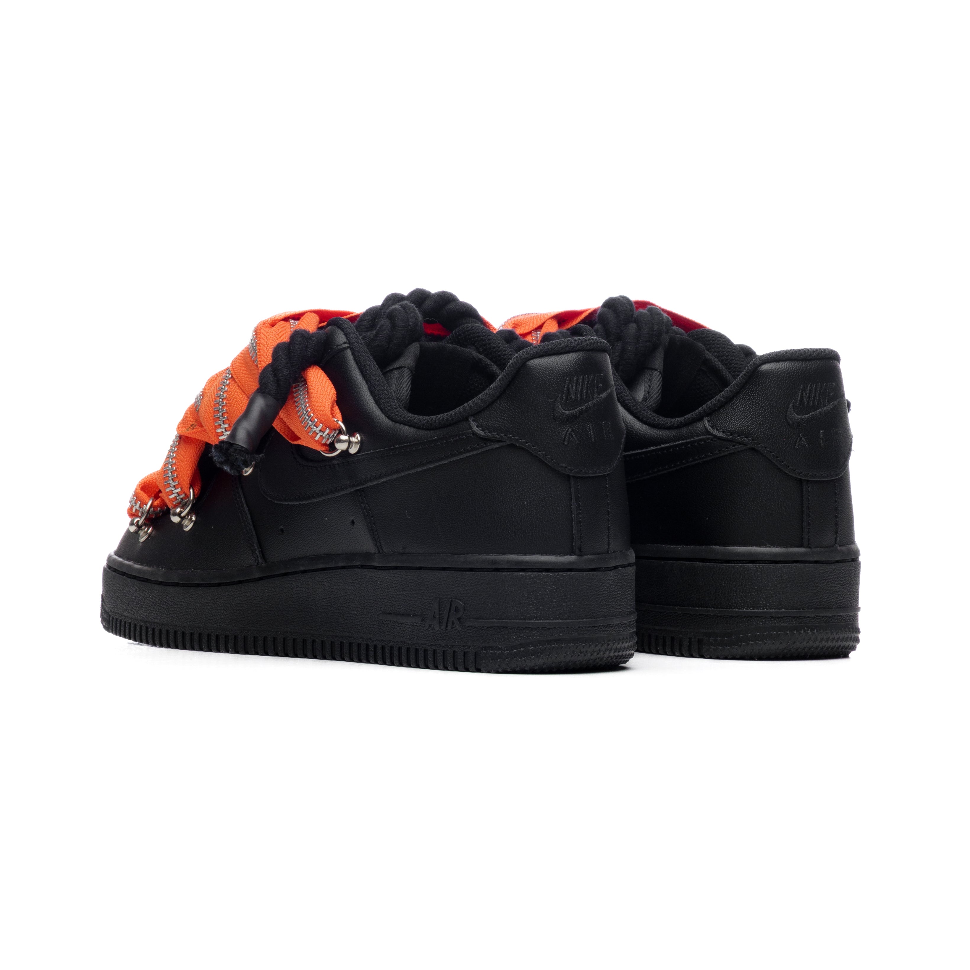 Snezed NIKE AIR FORCE 1 BLACK ROPE LACES- ZIP ORANGE
