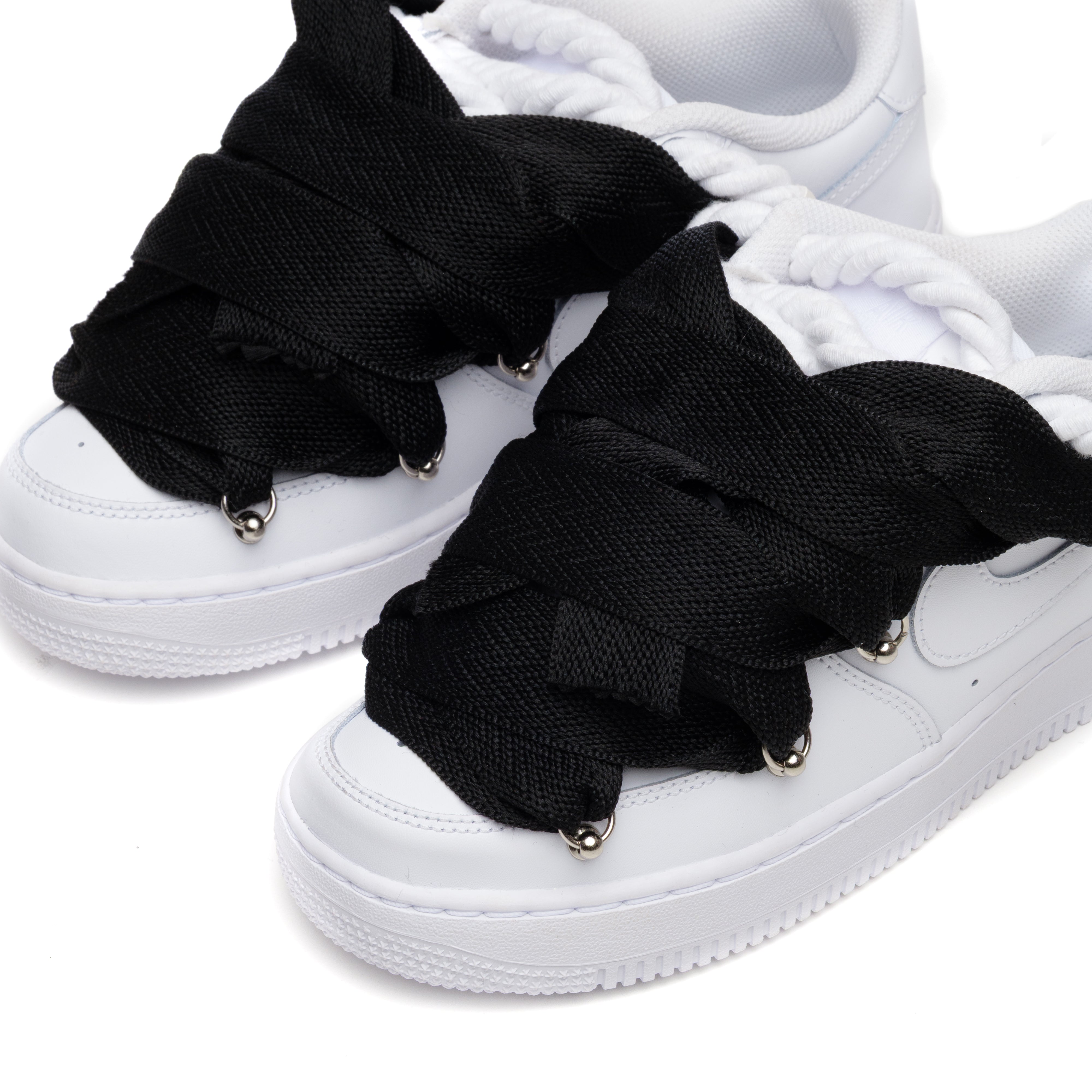 Snezed NIKE AIR FORCE 1 ROPE LACES- LANVIN WHITE TUXEDO