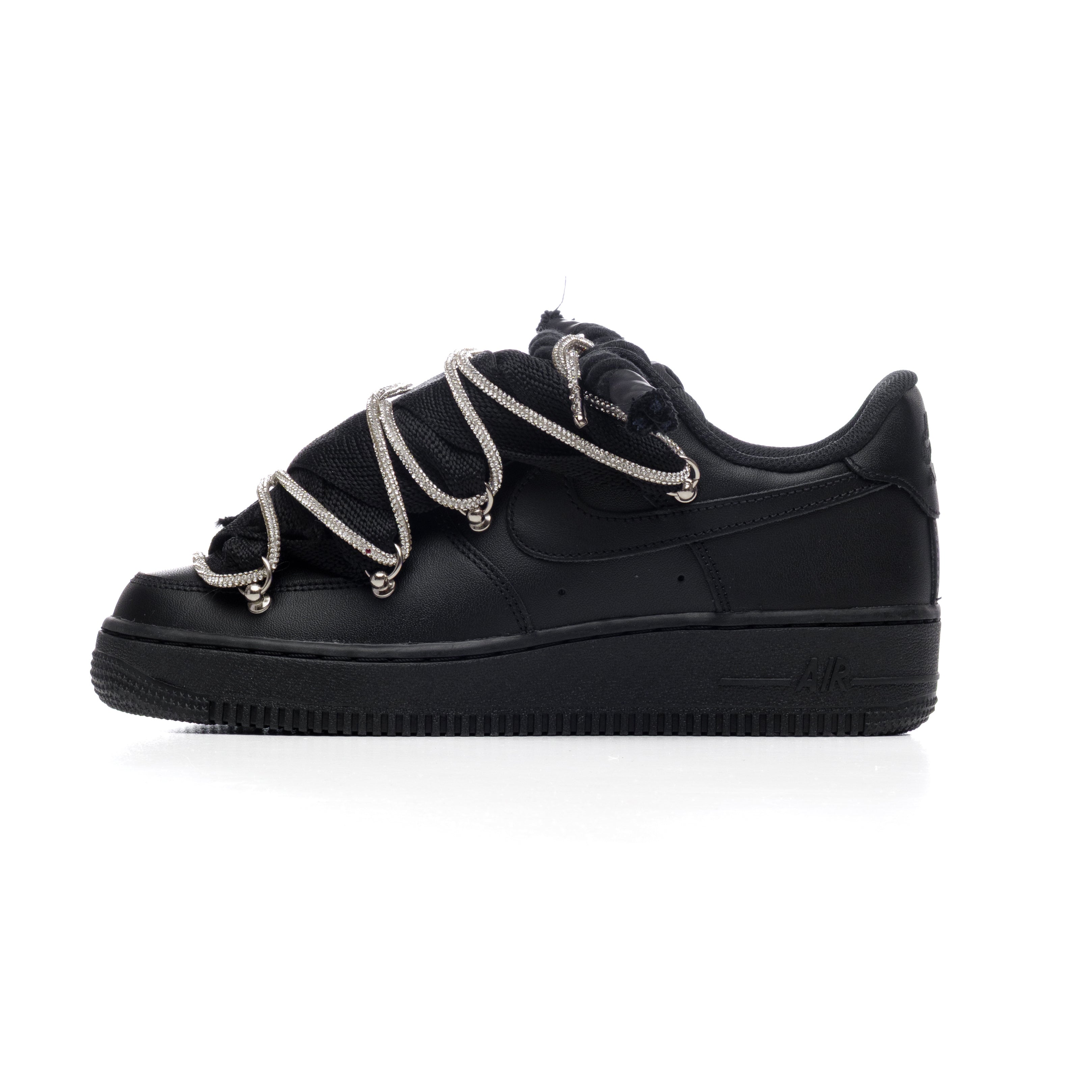 Snezed NIKE AIR FORCE 1 ROPE LACES- LUXURY TOTAL BLACK