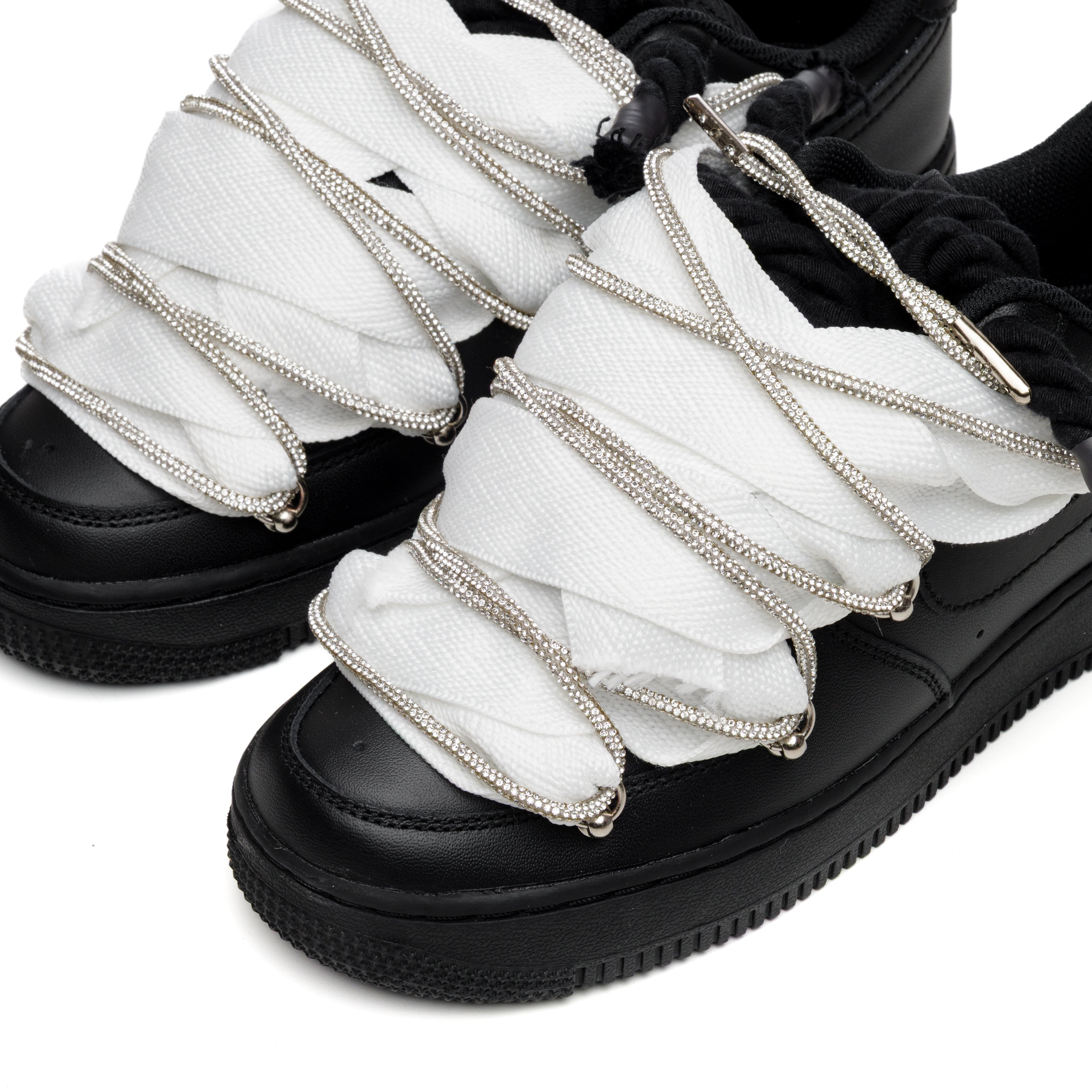 Snezed NIKE AIR FORCE 1 ROPE LACES- LUXURY WHITE & BLACK