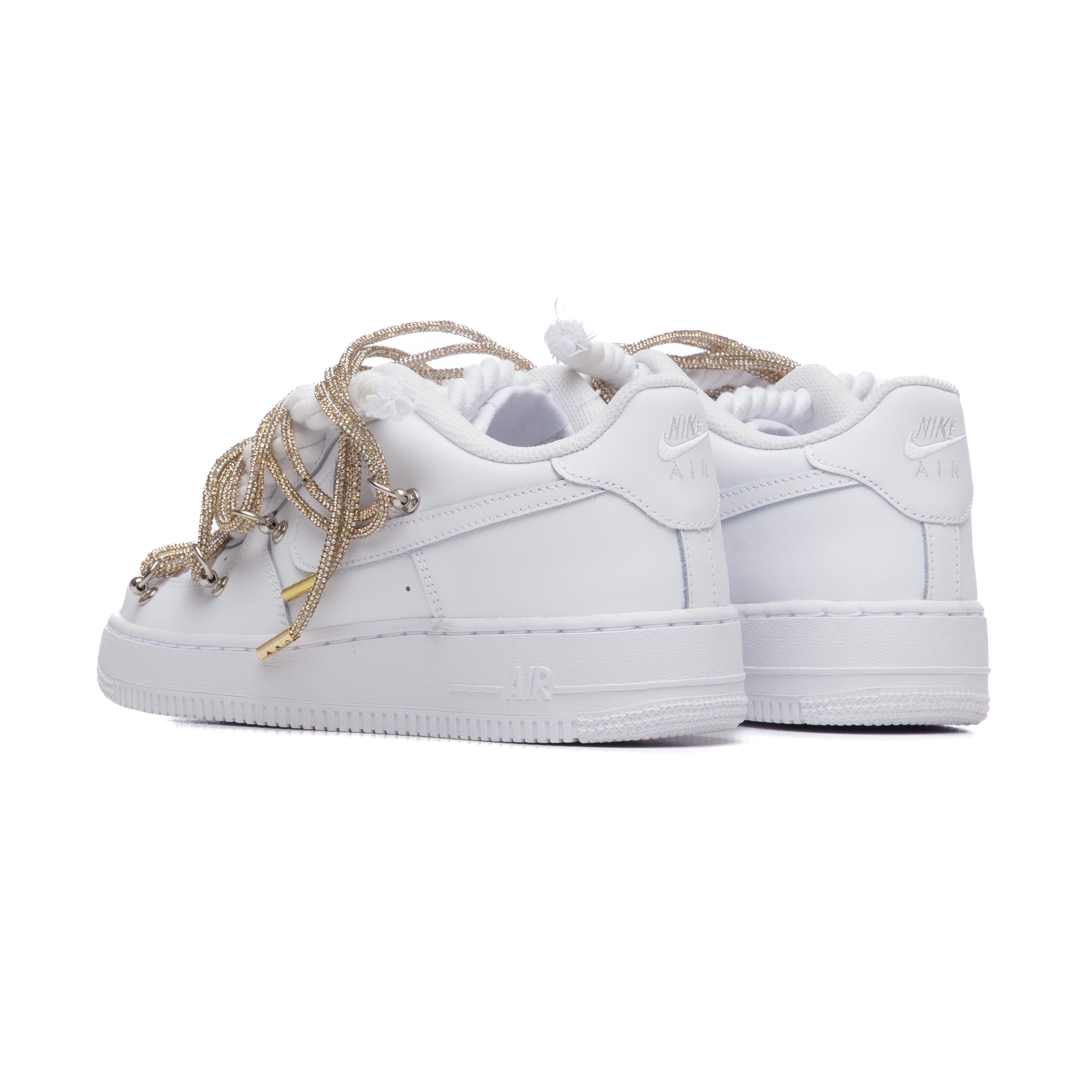 Snezed NIKE AIR FORCE 1 ROPE LACES- SWAROVSKI DUAL GOLD