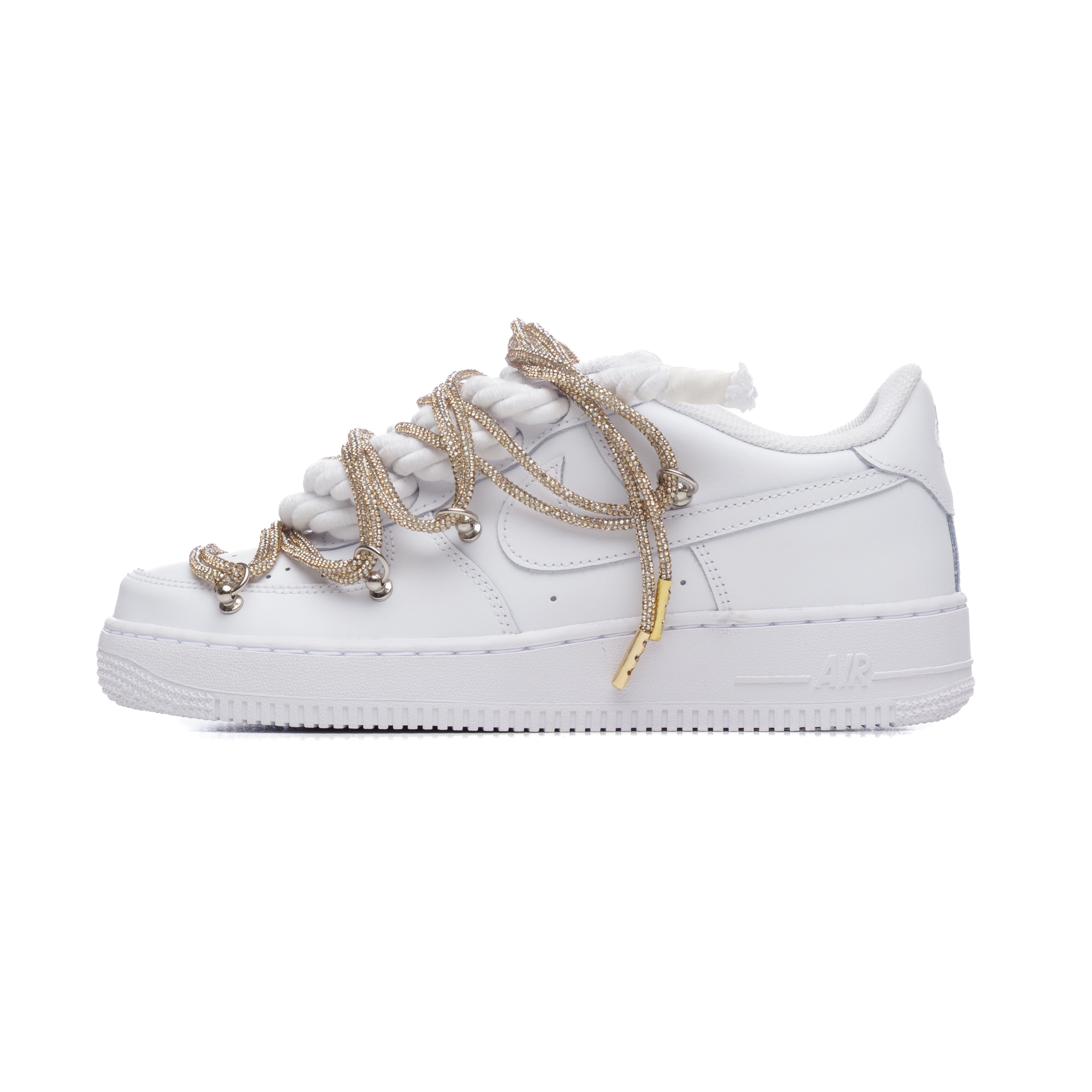 Snezed NIKE AIR FORCE 1 ROPE LACES- SWAROVSKI DUAL GOLD