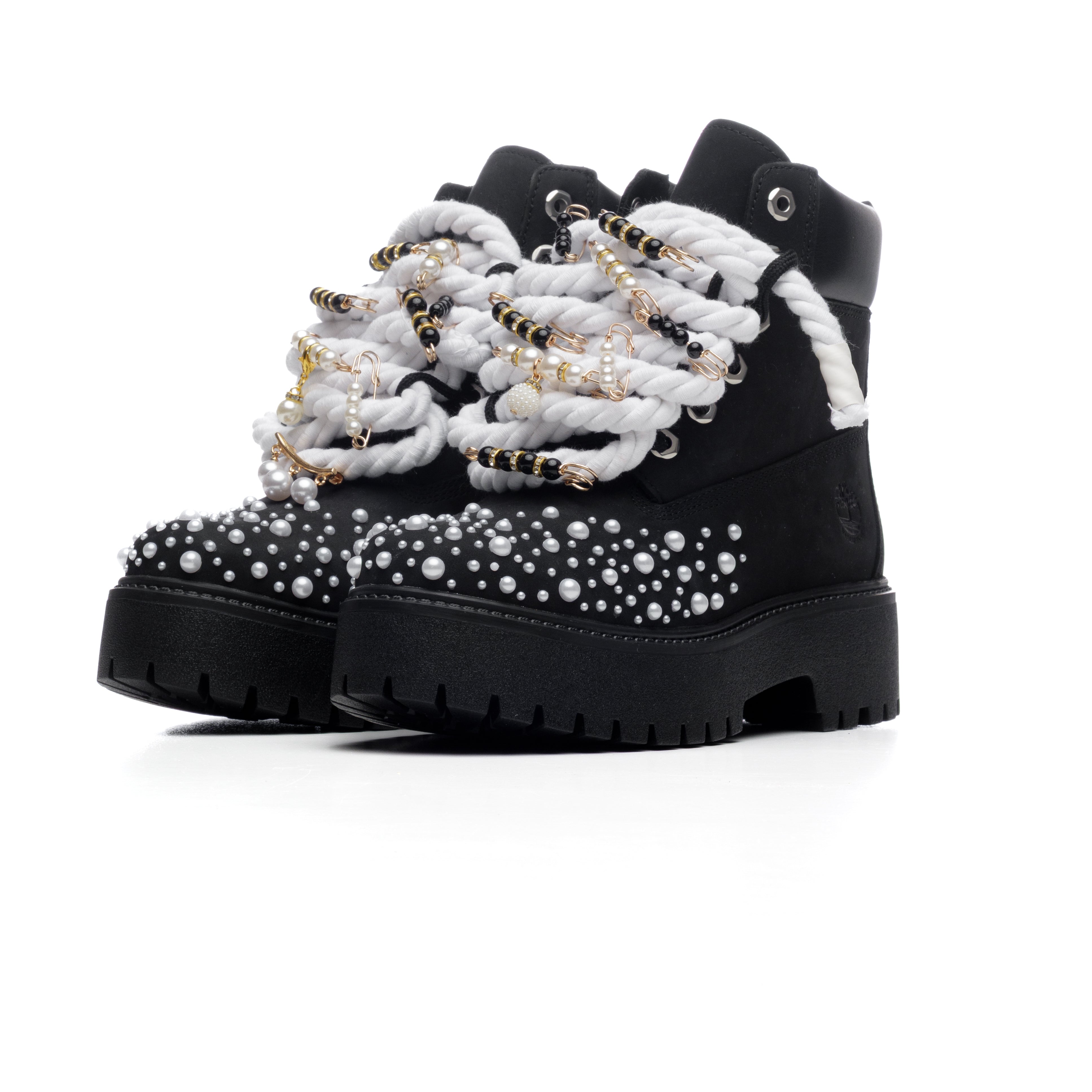 Snezed TIMBERLAND PREMIUM PLATFORM- PEARL ATTITUDE BLACK EDITION