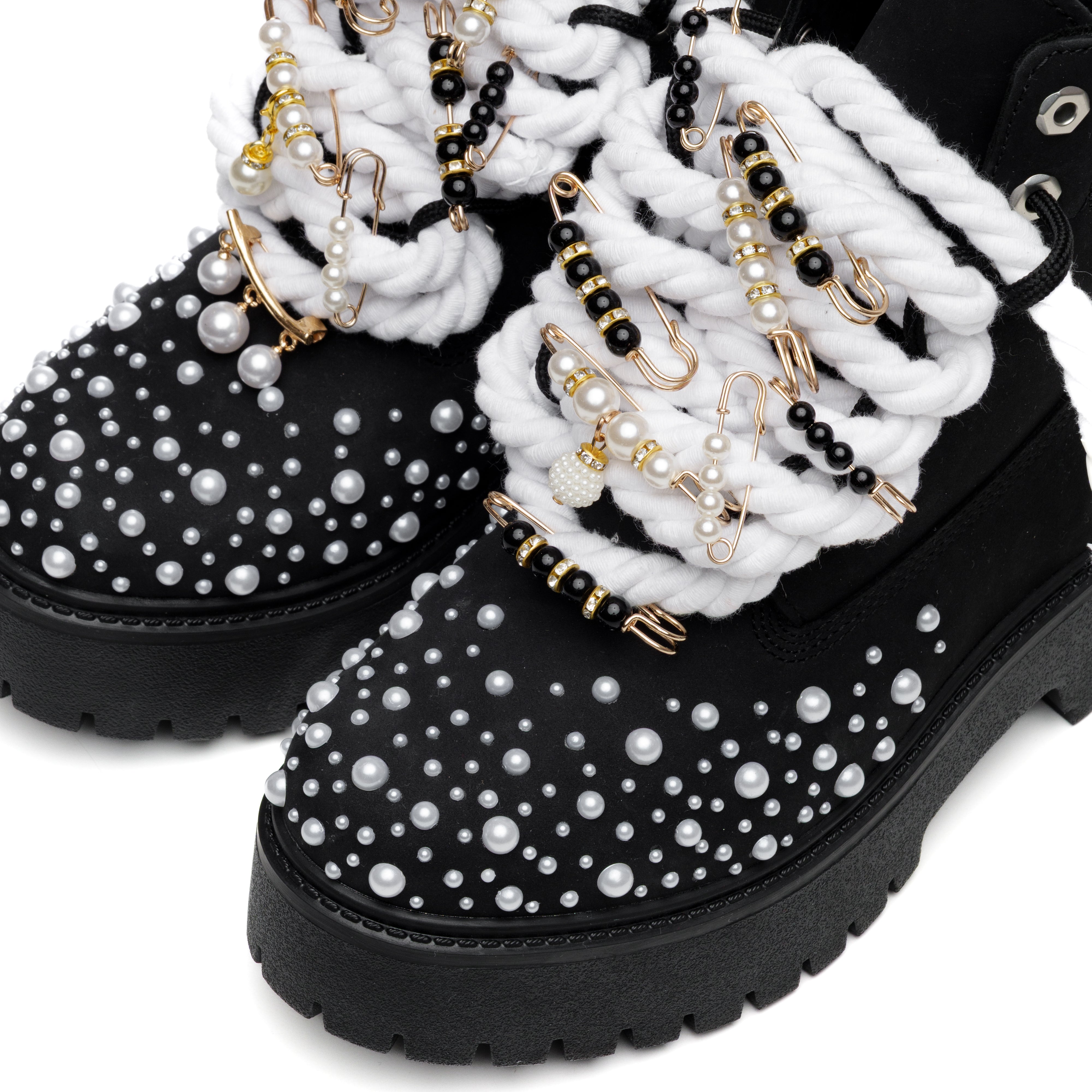 Snezed TIMBERLAND PREMIUM PLATFORM- PEARL ATTITUDE BLACK EDITION