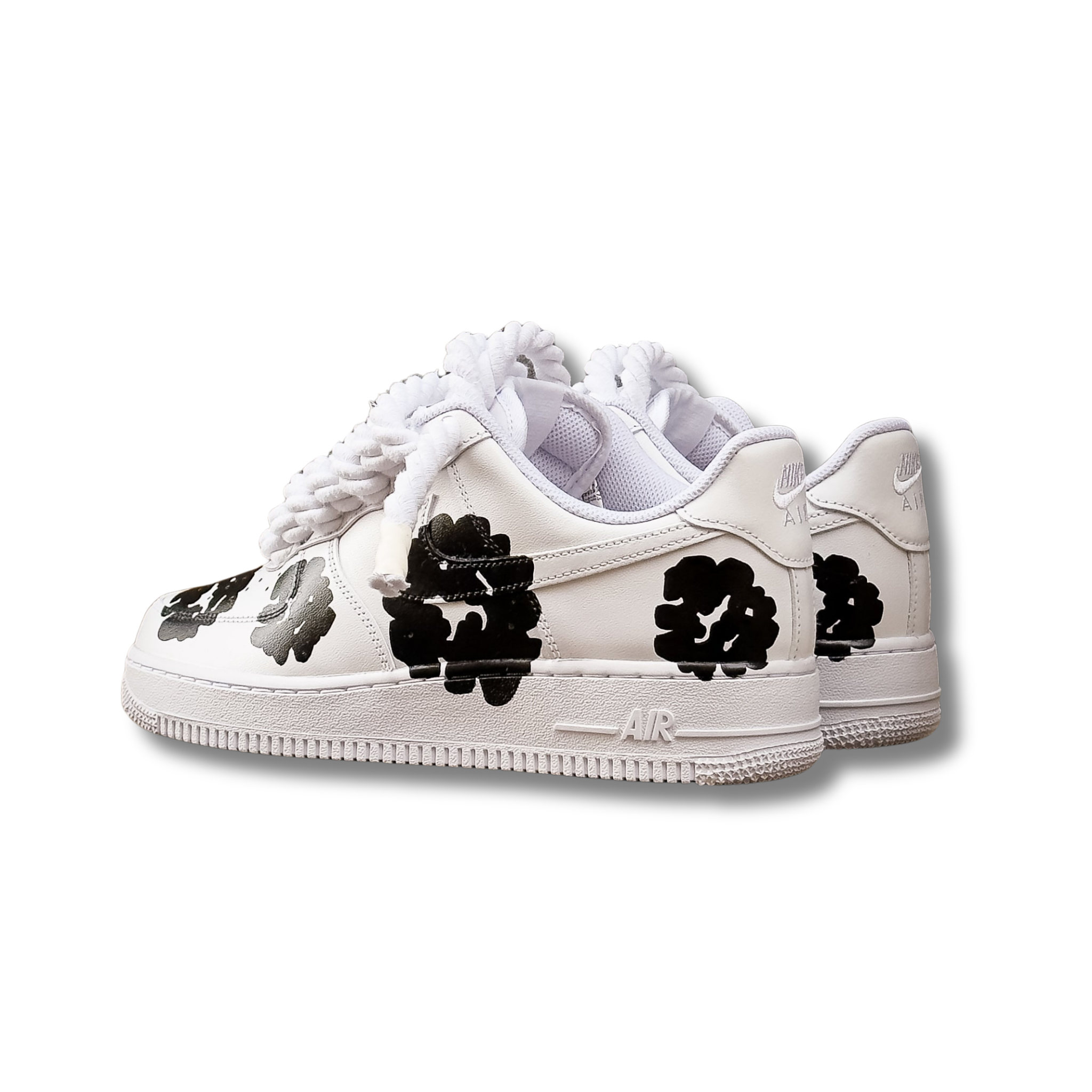 NIKE AIR FORCE FLOWERS TEARS BLACK