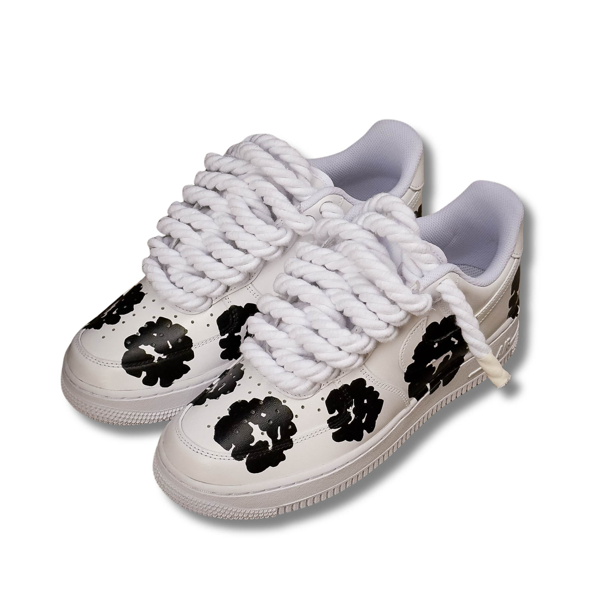 NIKE AIR FORCE FLOWERS TEARS BLACK