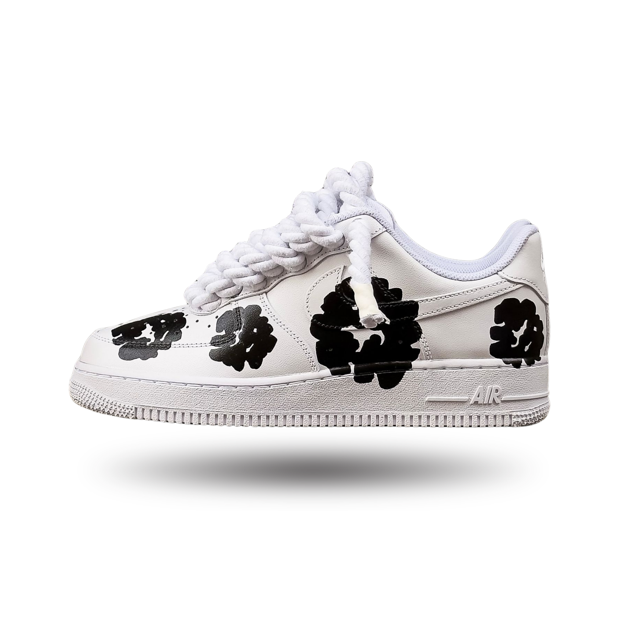 NIKE AIR FORCE FLOWERS TEARS BLACK