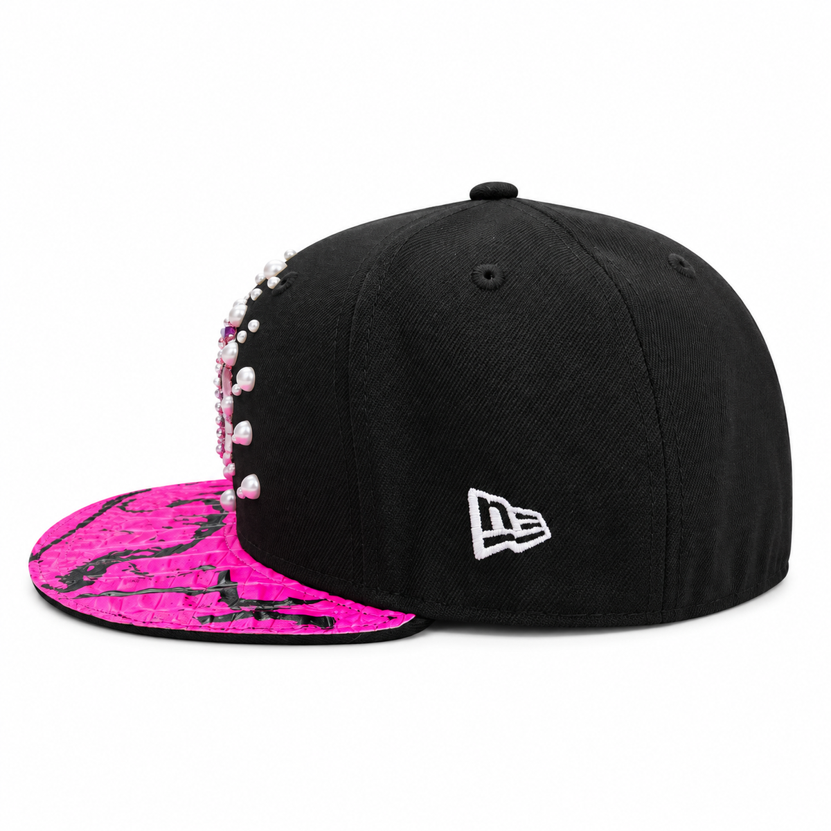 CAP CUSTOM NEW ERA 59FIFTY “NY MAGENTA COCO CRYSTAL”