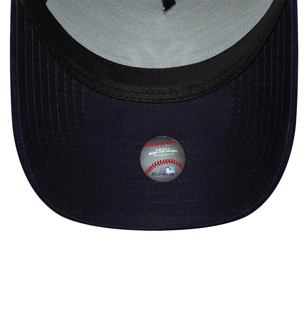 New Era Cappello 9FORTY E-Frame New York Yankees MLB Suede Visor Dark Green Adjustable