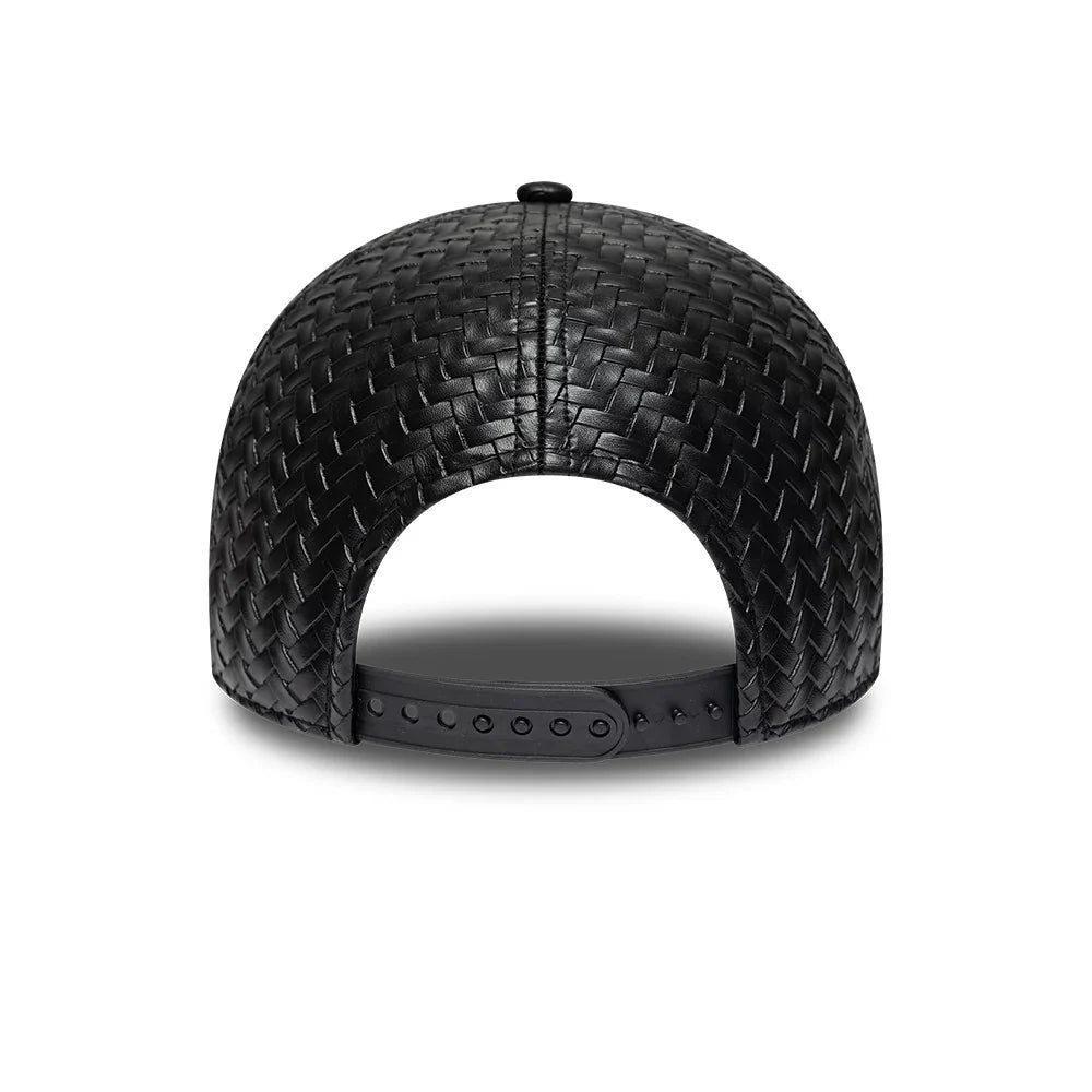 New Era Cappello 9Forty New York Yankees MLB PU Weave Black  Adjustable