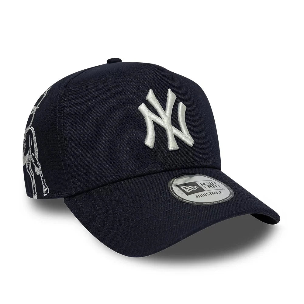 new era cappello 9FORTY E-Frame New York Yankees MLB Mythical Navy  Adjustable